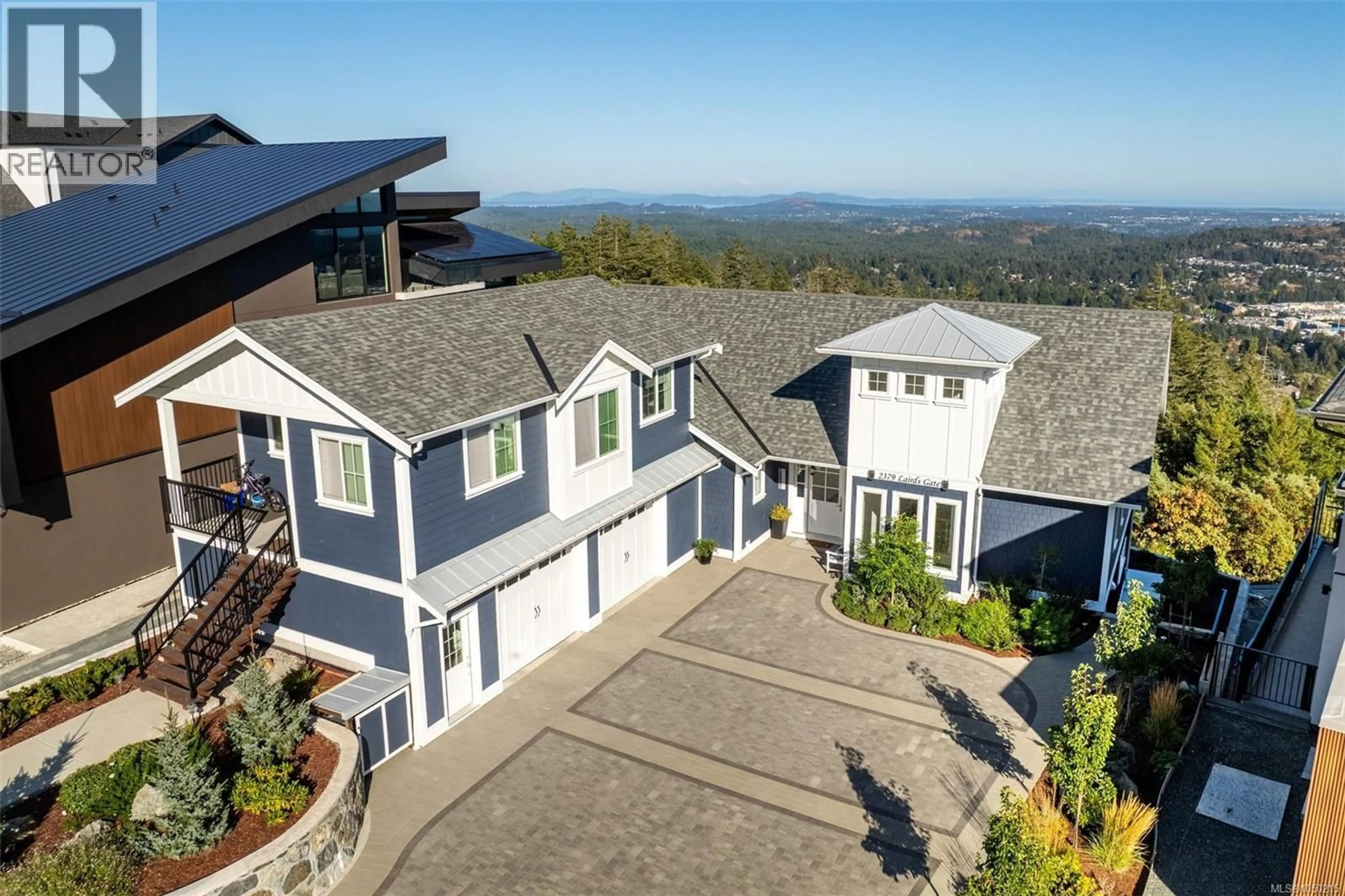 A pic from outside/outdoor area/front of a property/back of a property/a pic from drone, mountain view for 2379 LAIRDS GATE, Langford British Columbia V9B0L2