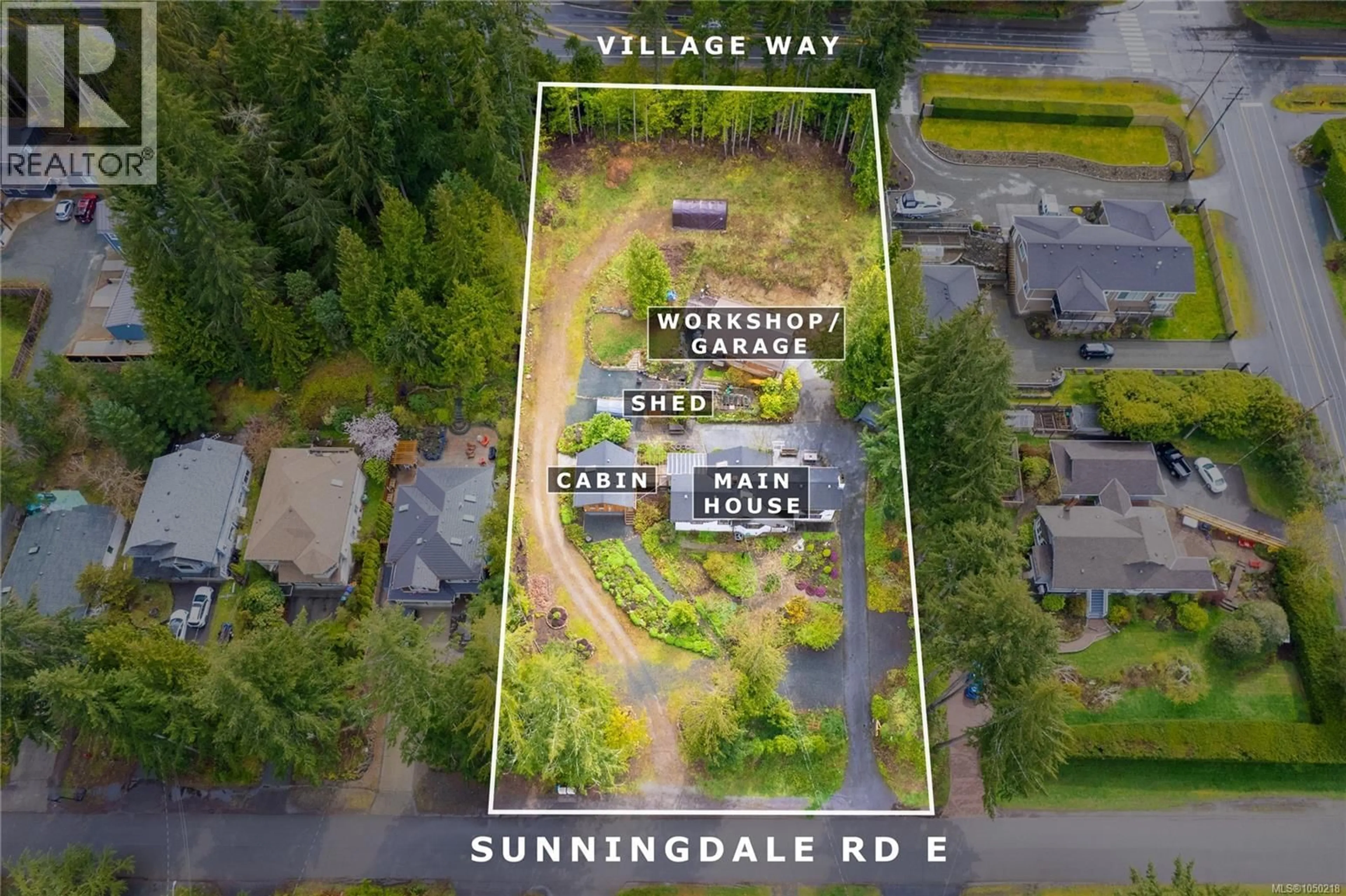 A pic from outside/outdoor area/front of a property/back of a property/a pic from drone, street for 218 SUNNINGDALE ROAD EAST, Qualicum Beach British Columbia V9K1L3