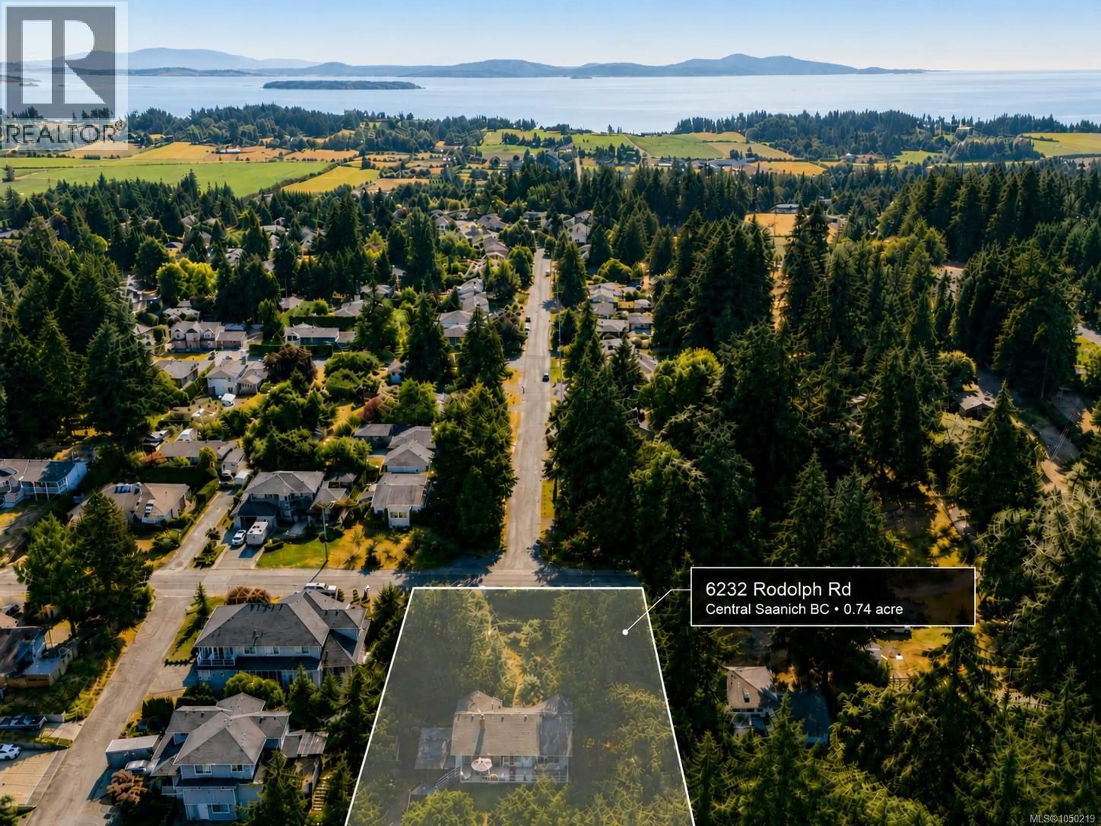 A pic from outside/outdoor area/front of a property/back of a property/a pic from drone, water/lake/river/ocean view for 6232 RODOLPH ROAD, Central Saanich British Columbia V8Z5V8