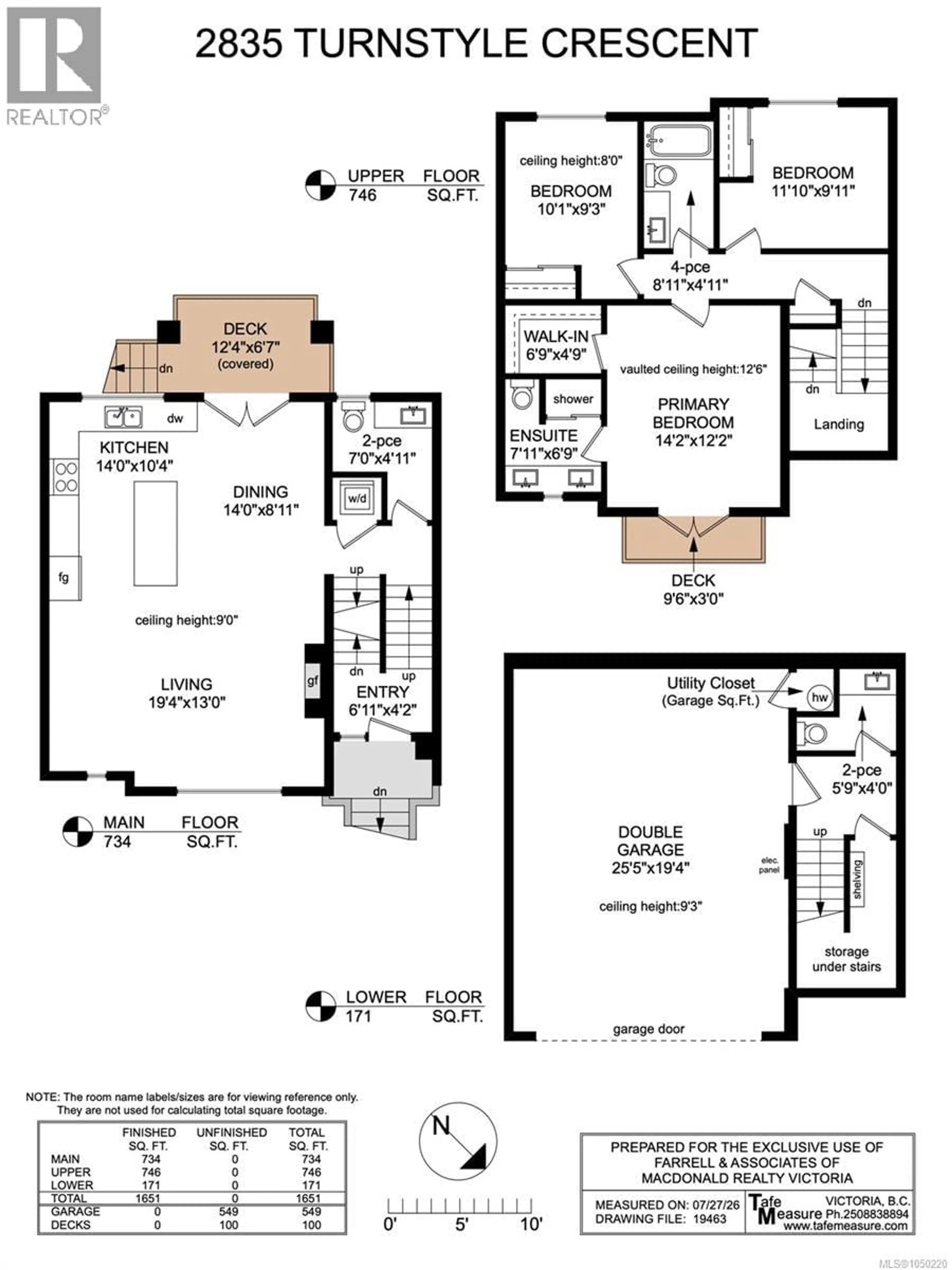 Floor plan for 2835 TURNSTYLE CRESCENT, Langford British Columbia V9B0T8