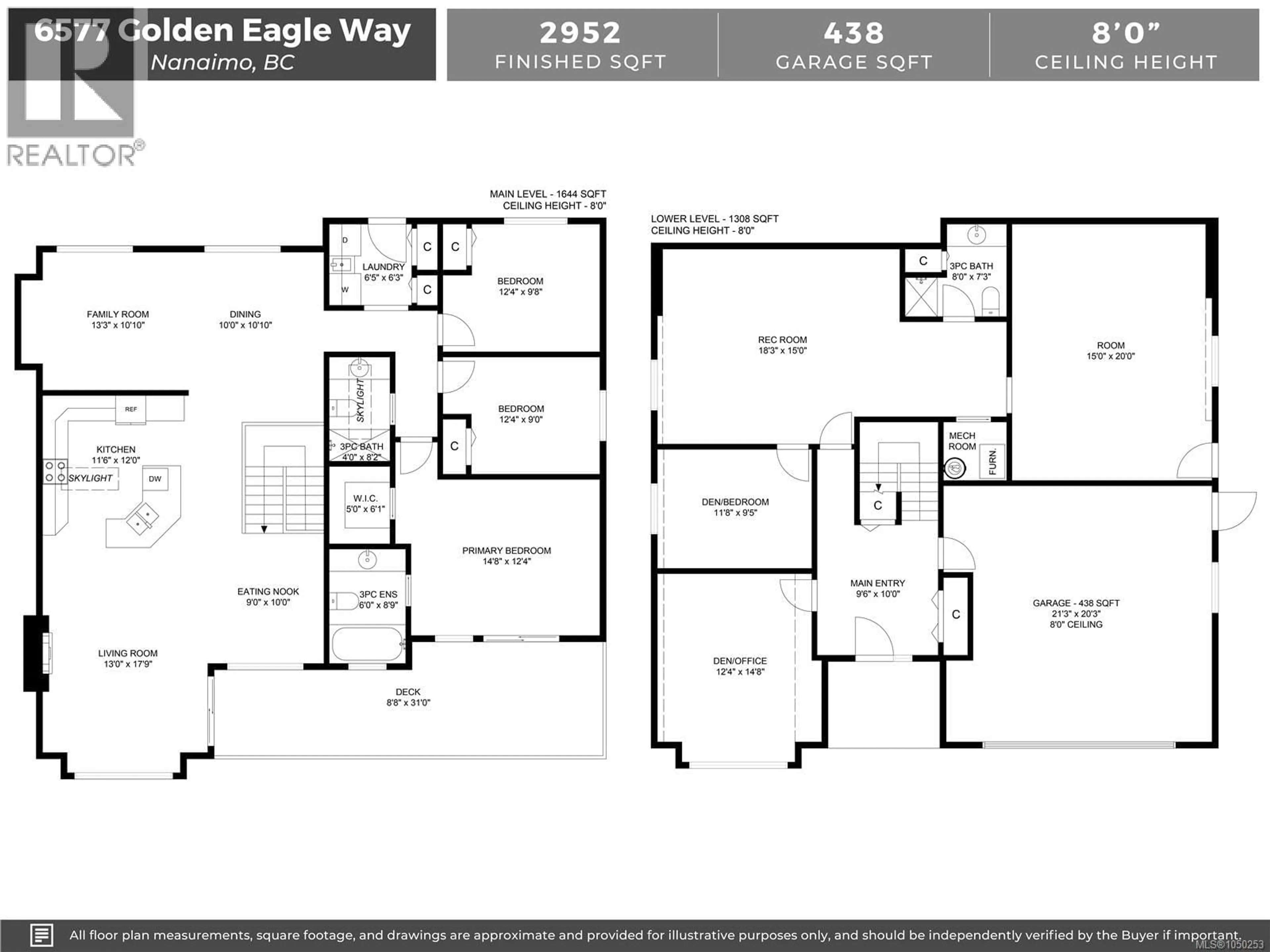 Floor plan for 6577 GOLDEN EAGLE WAY, Nanaimo British Columbia V9V1P8