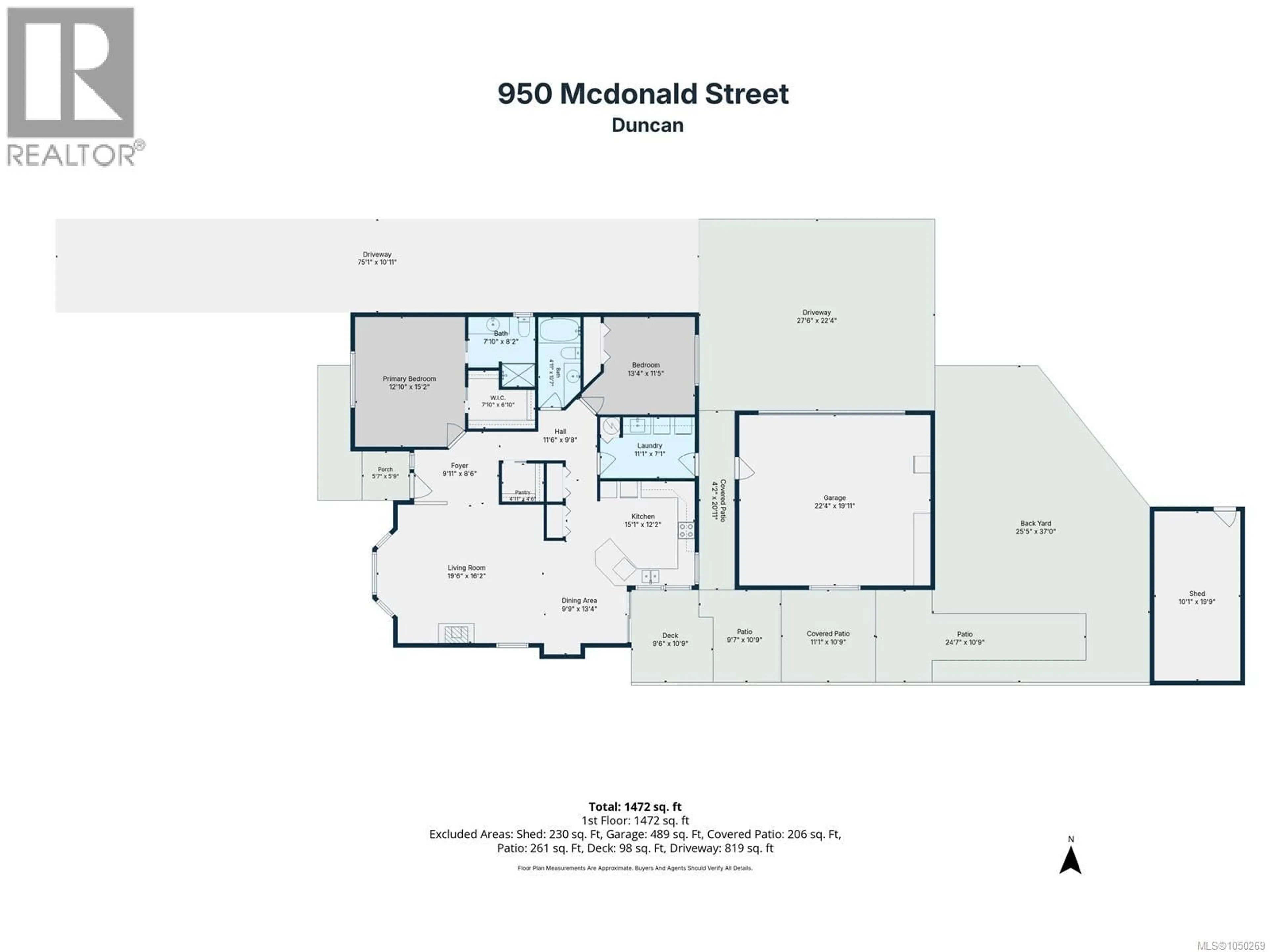 Floor plan for 950 MCDONALD STREET, Duncan British Columbia V9L1Z1