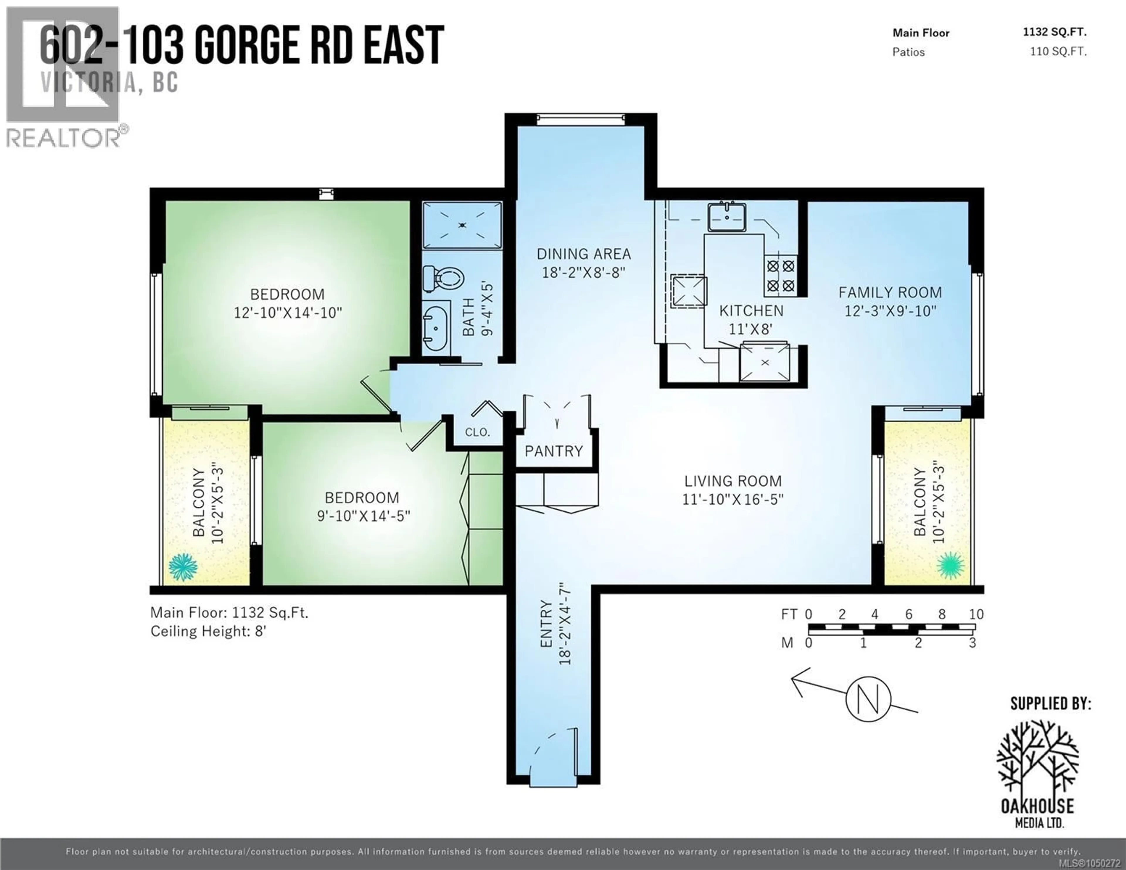 Floor plan for 602 - 103 GORGE ROAD EAST, Victoria British Columbia V9A6Z2
