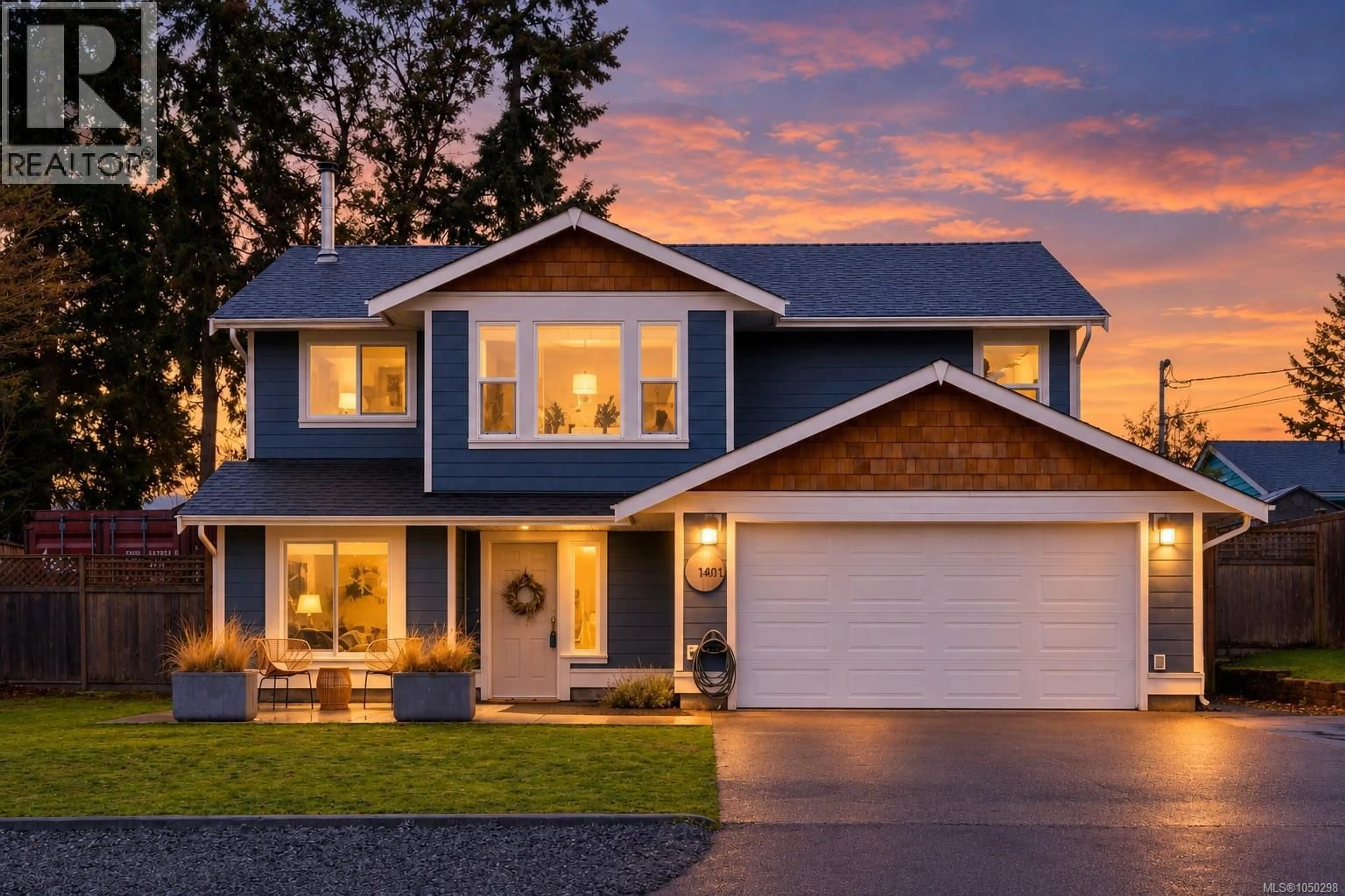 Home with vinyl exterior material, street for 1401 PILOT WAY, Nanoose Bay British Columbia V9P9B8