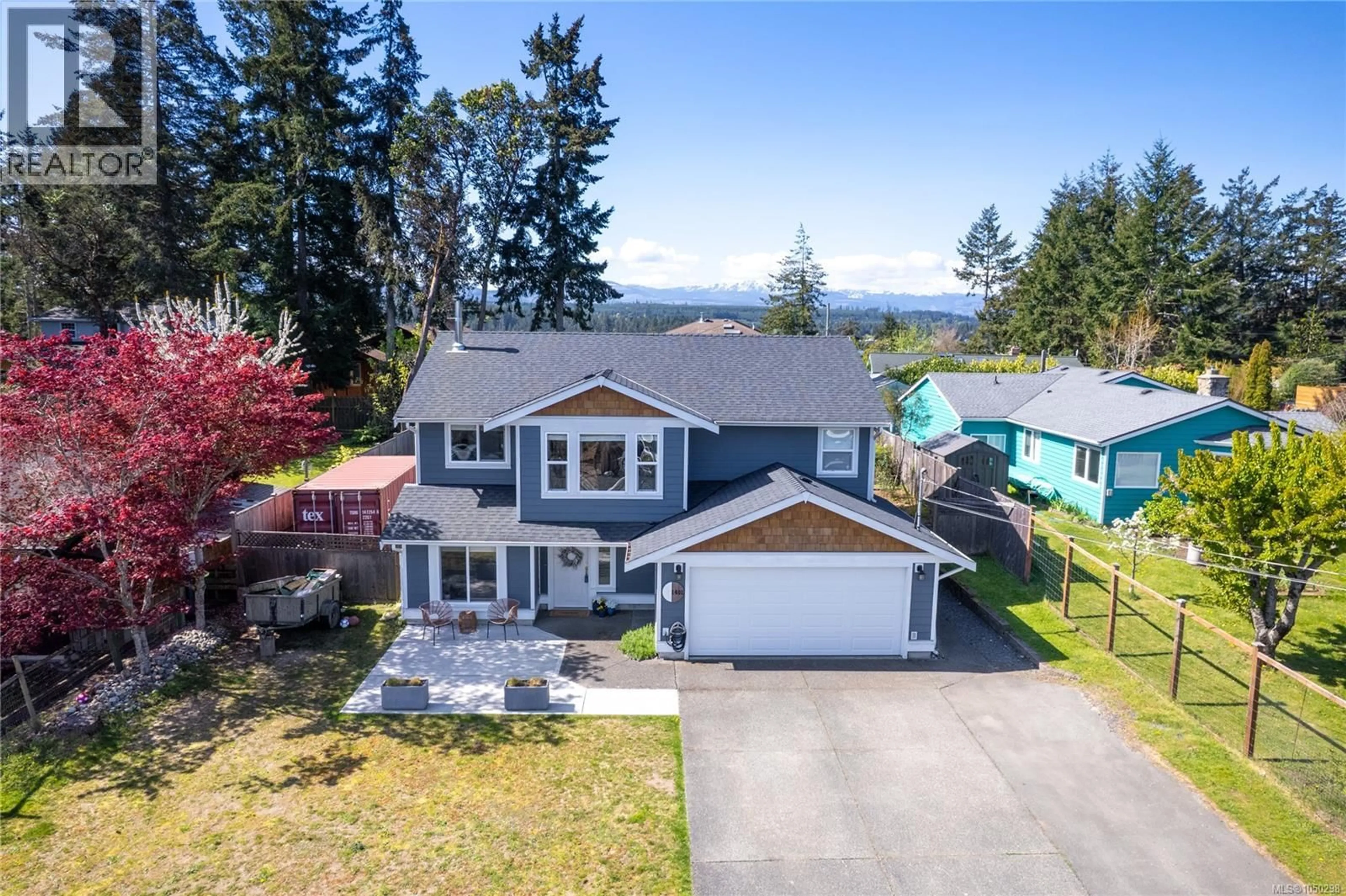 A pic from outside/outdoor area/front of a property/back of a property/a pic from drone, unknown for 1401 PILOT WAY, Nanoose Bay British Columbia V9P9B8