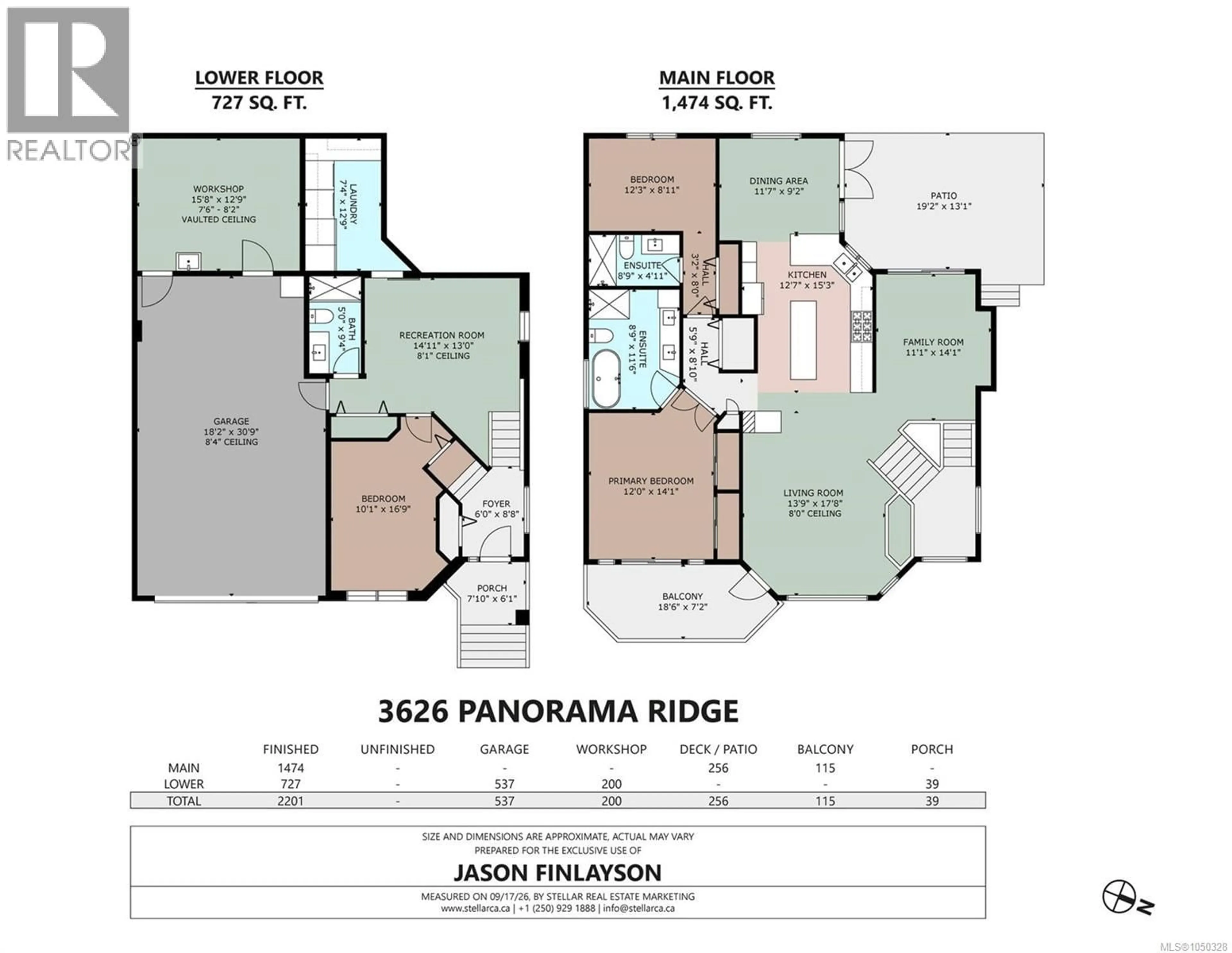 Floor plan for 3626 PANORAMA RIDGE, Cobble Hill British Columbia V0R1L1