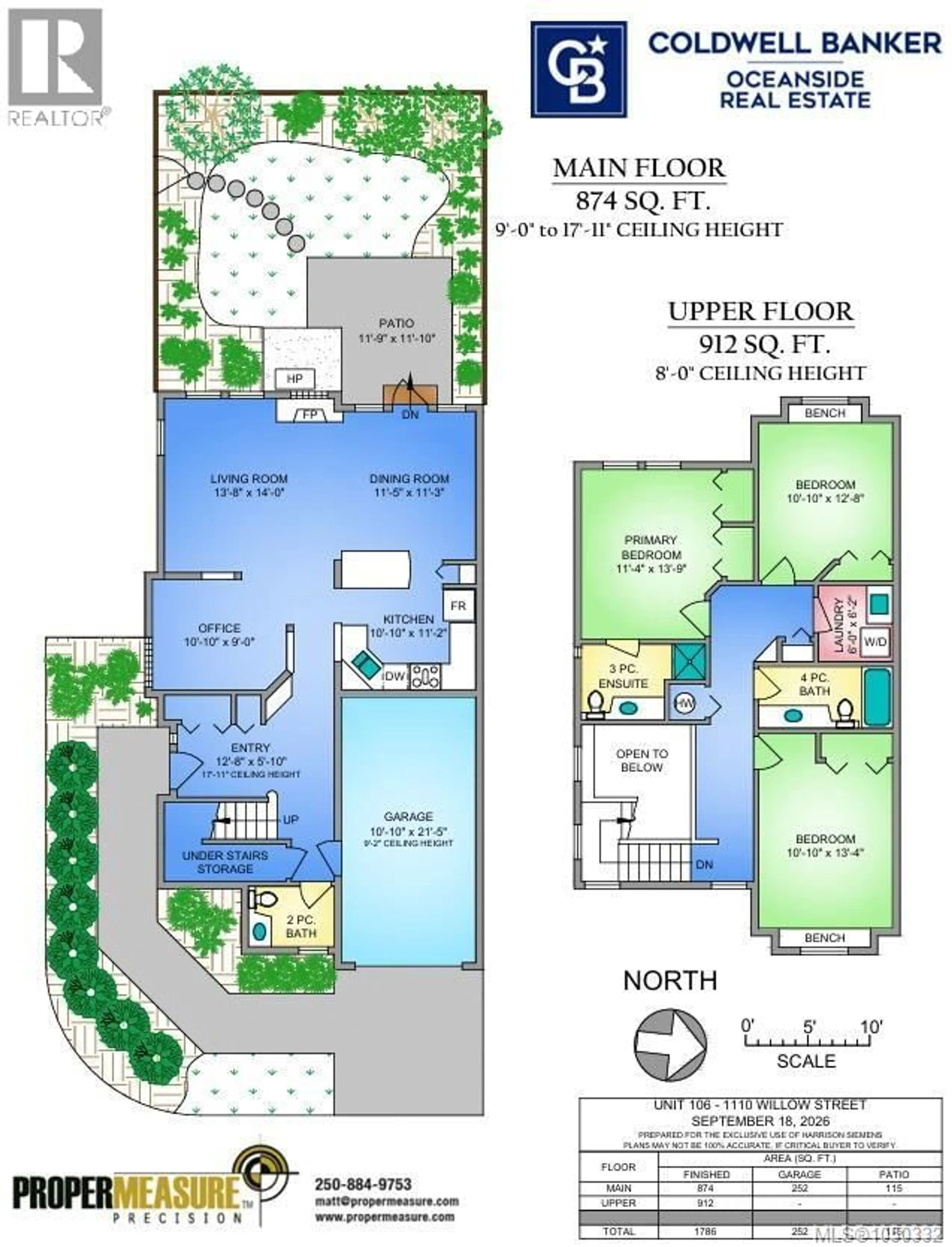 Floor plan for 106 - 1110 WILLOW STREET, Saanich British Columbia V8X3K2