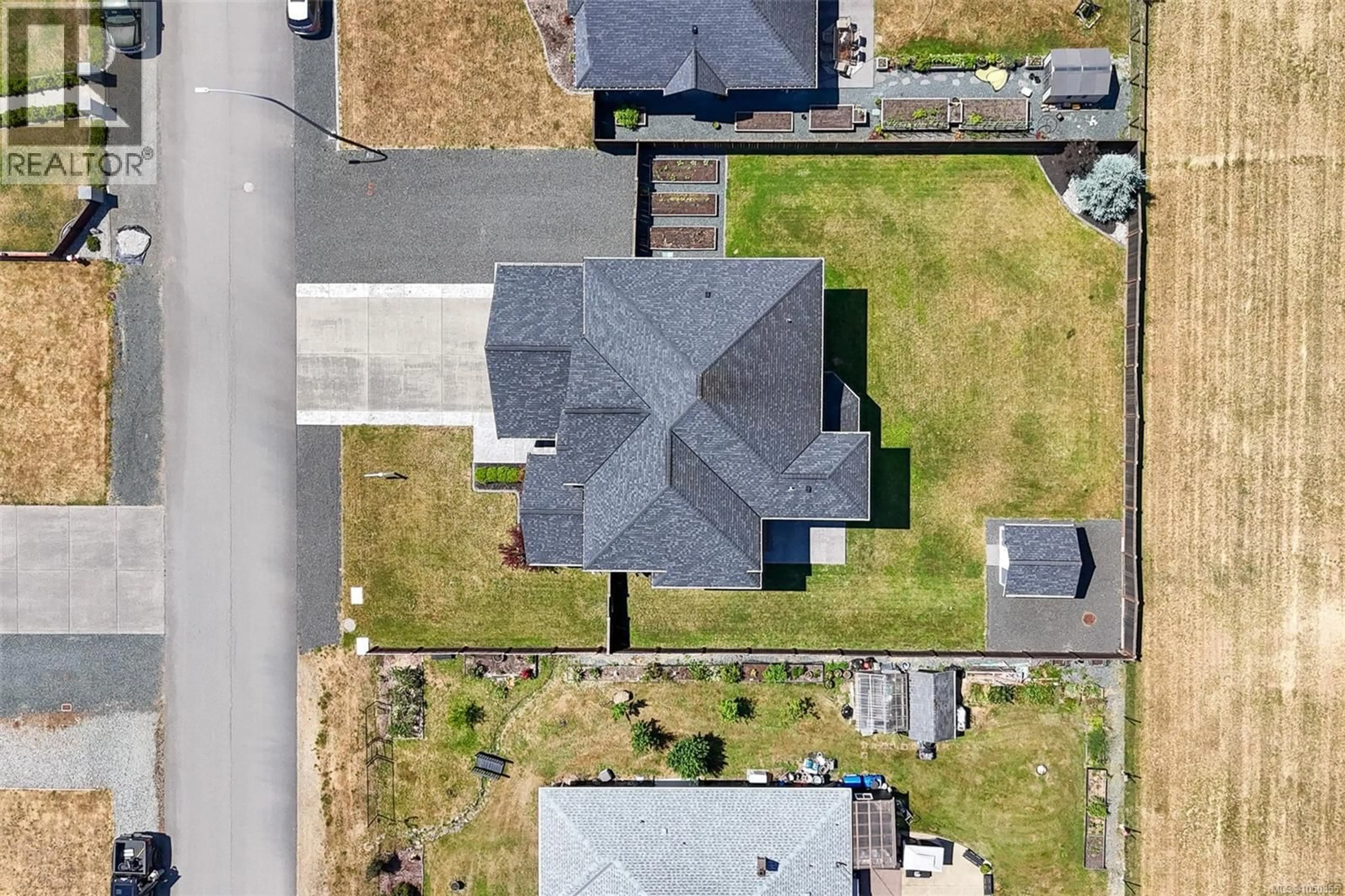 A pic from outside/outdoor area/front of a property/back of a property/a pic from drone, street for 5327 OTTER PLACE, Port Alberni British Columbia V9Y8X7