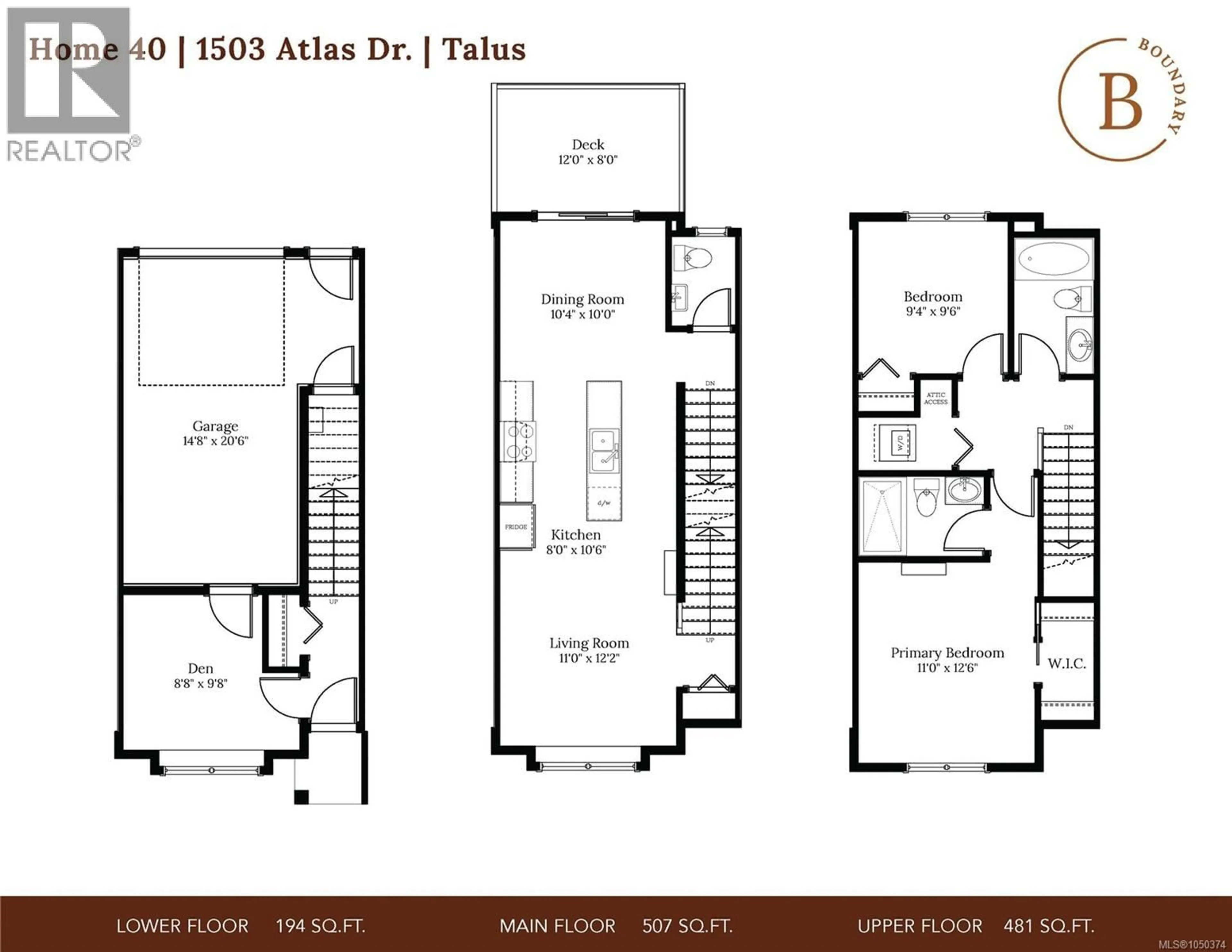 Floor plan for 1503 ATLAS DRIVE, Langford British Columbia V9B7C4