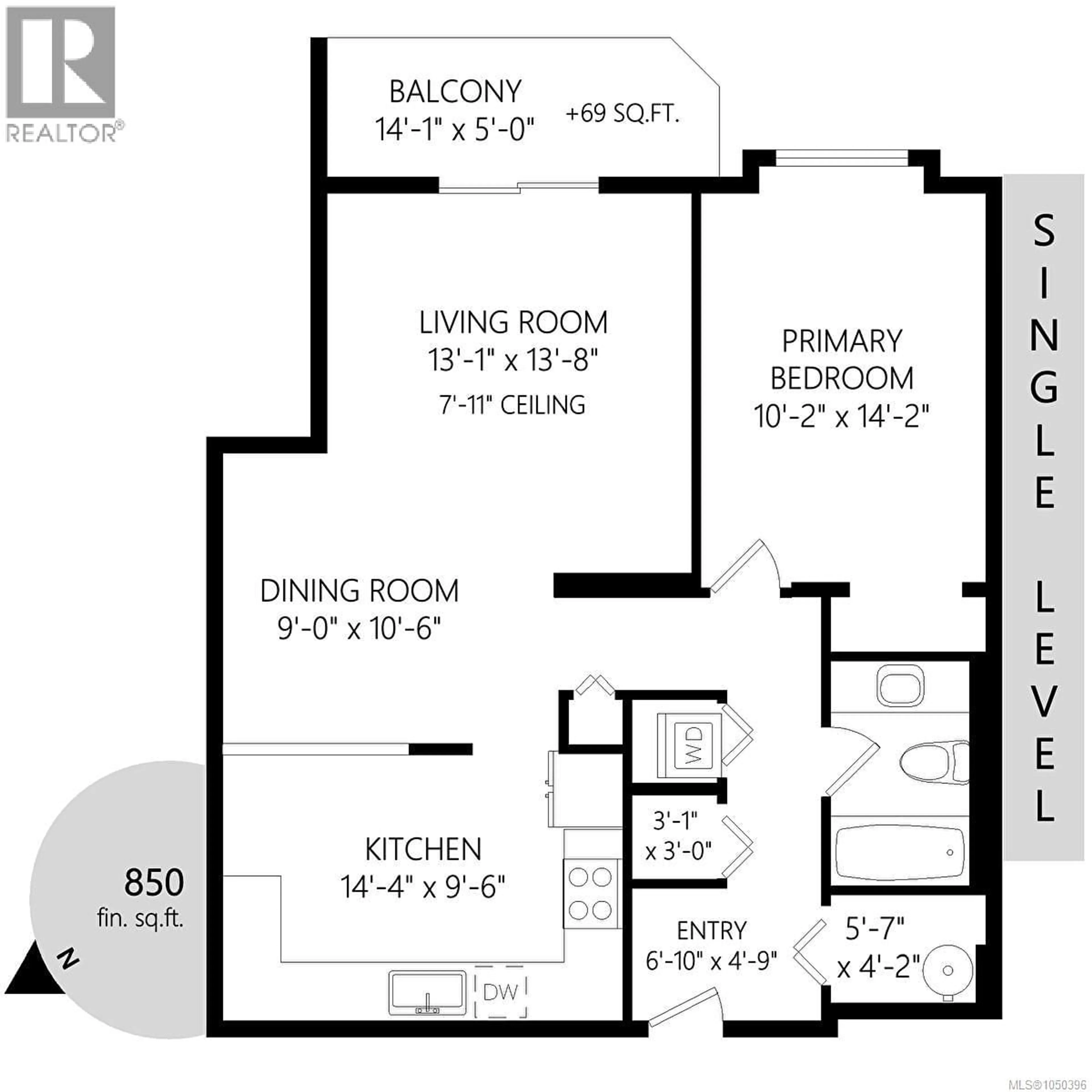 Floor plan for 209 - 3185 BARONS ROAD, Nanaimo British Columbia V9T5T3