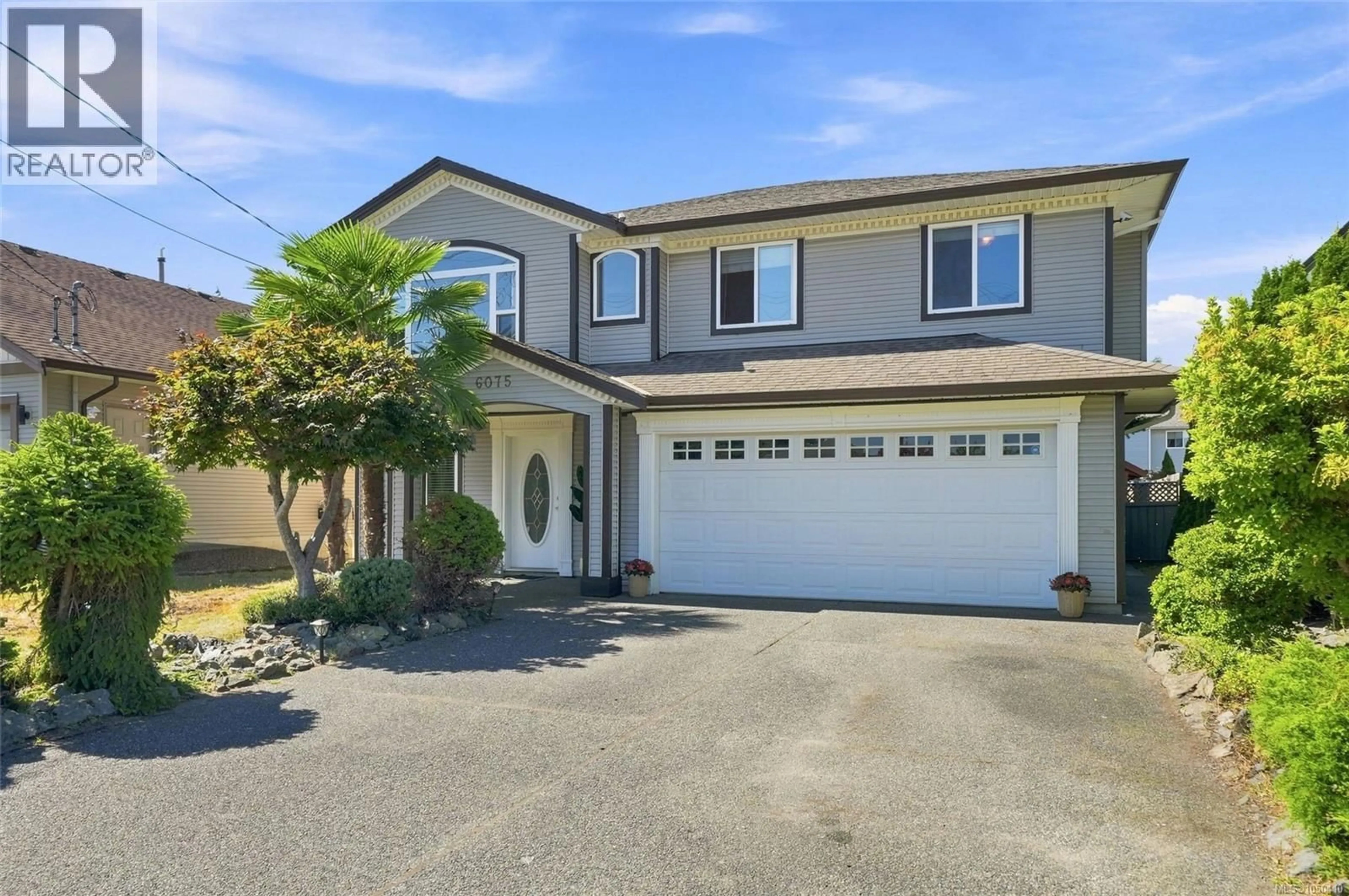 Home with vinyl exterior material, street for 6075 BRICKYARD ROAD, Nanaimo British Columbia V9V1K3
