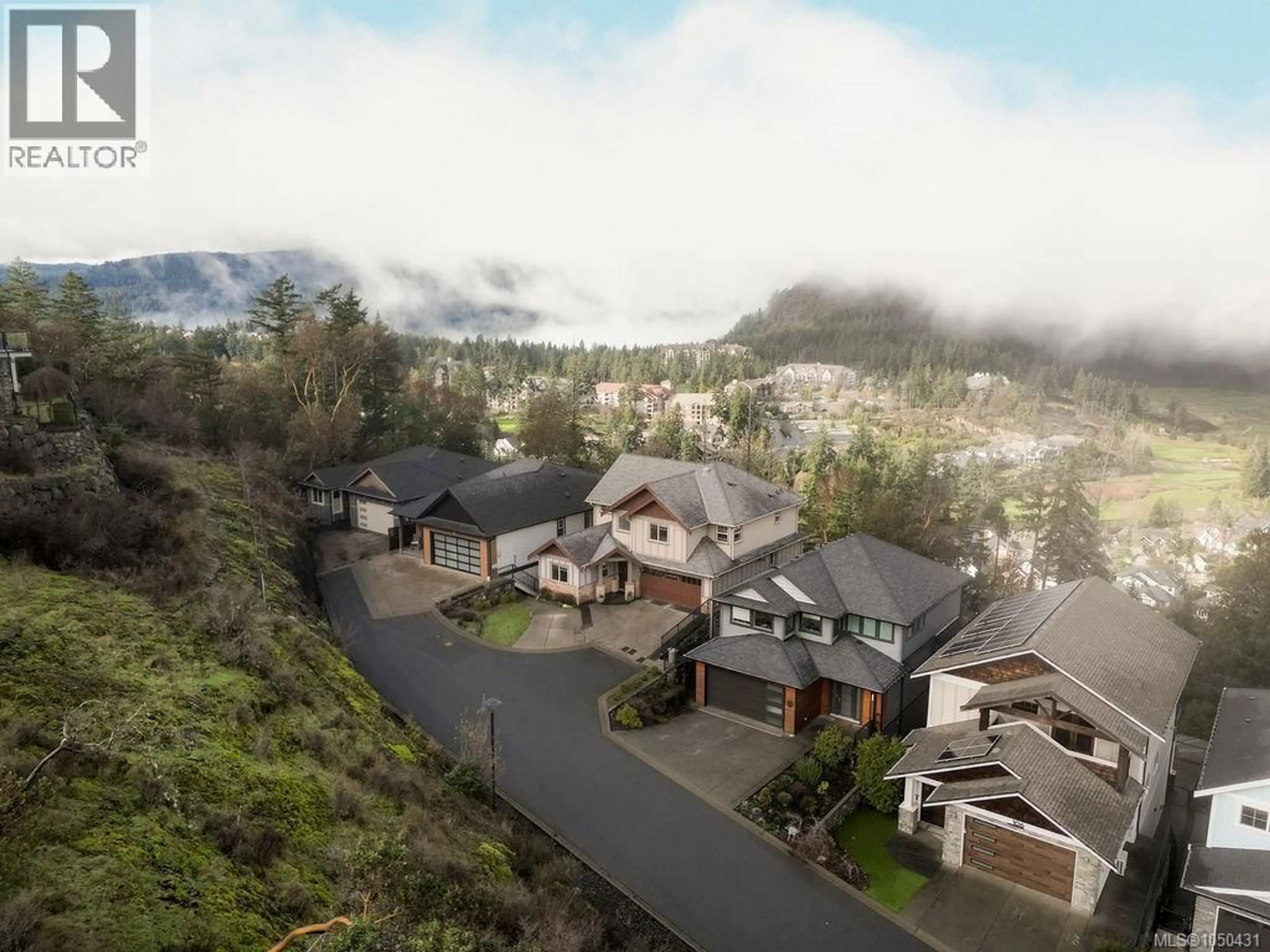 A pic from outside/outdoor area/front of a property/back of a property/a pic from drone, mountain view for 110 - 1177 DEERVIEW PLACE, Langford British Columbia V9B0B3