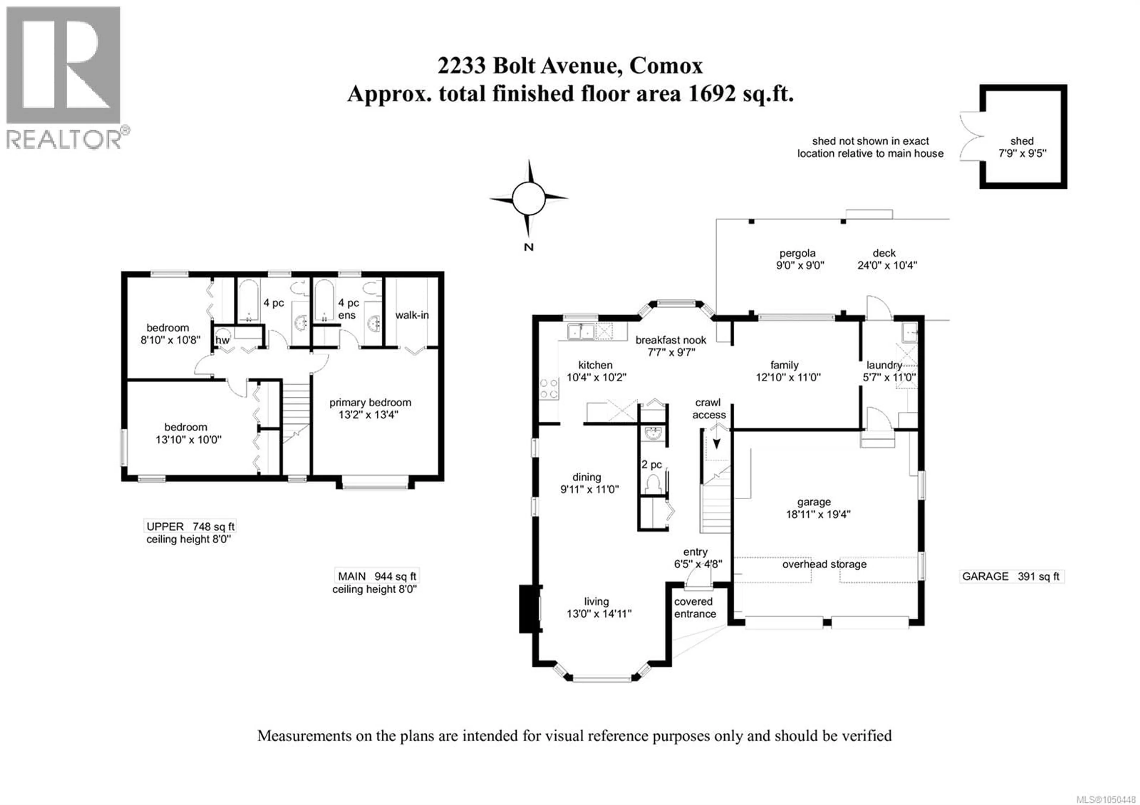 Floor plan for 2233 BOLT AVENUE, Comox British Columbia V9M3Y2