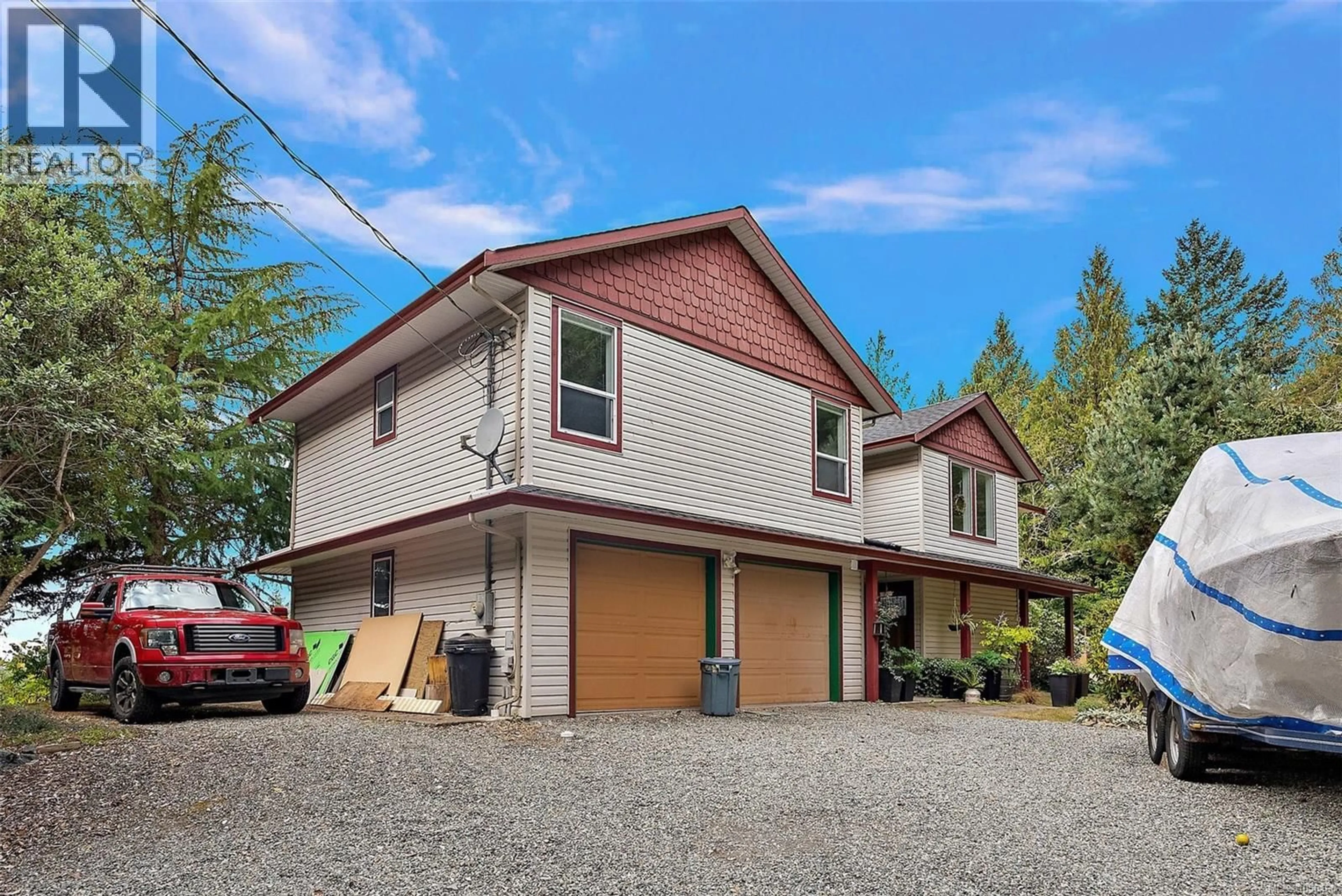 Home with vinyl exterior material, street for 6791 EAST SOOKE ROAD, Sooke British Columbia V9Z1A6