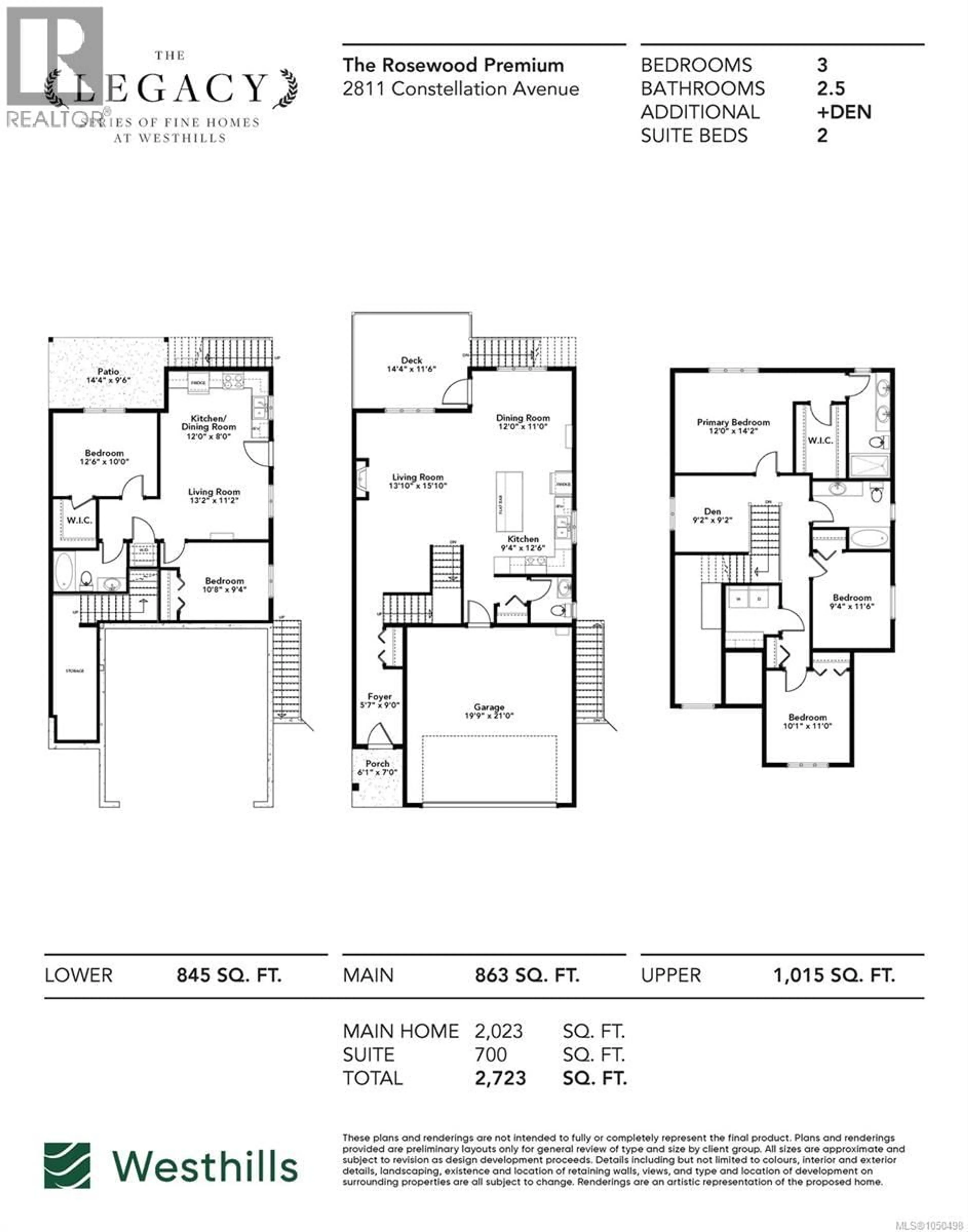 Floor plan for 2811 CONSTELLATION AVENUE, Langford British Columbia V9B7H1