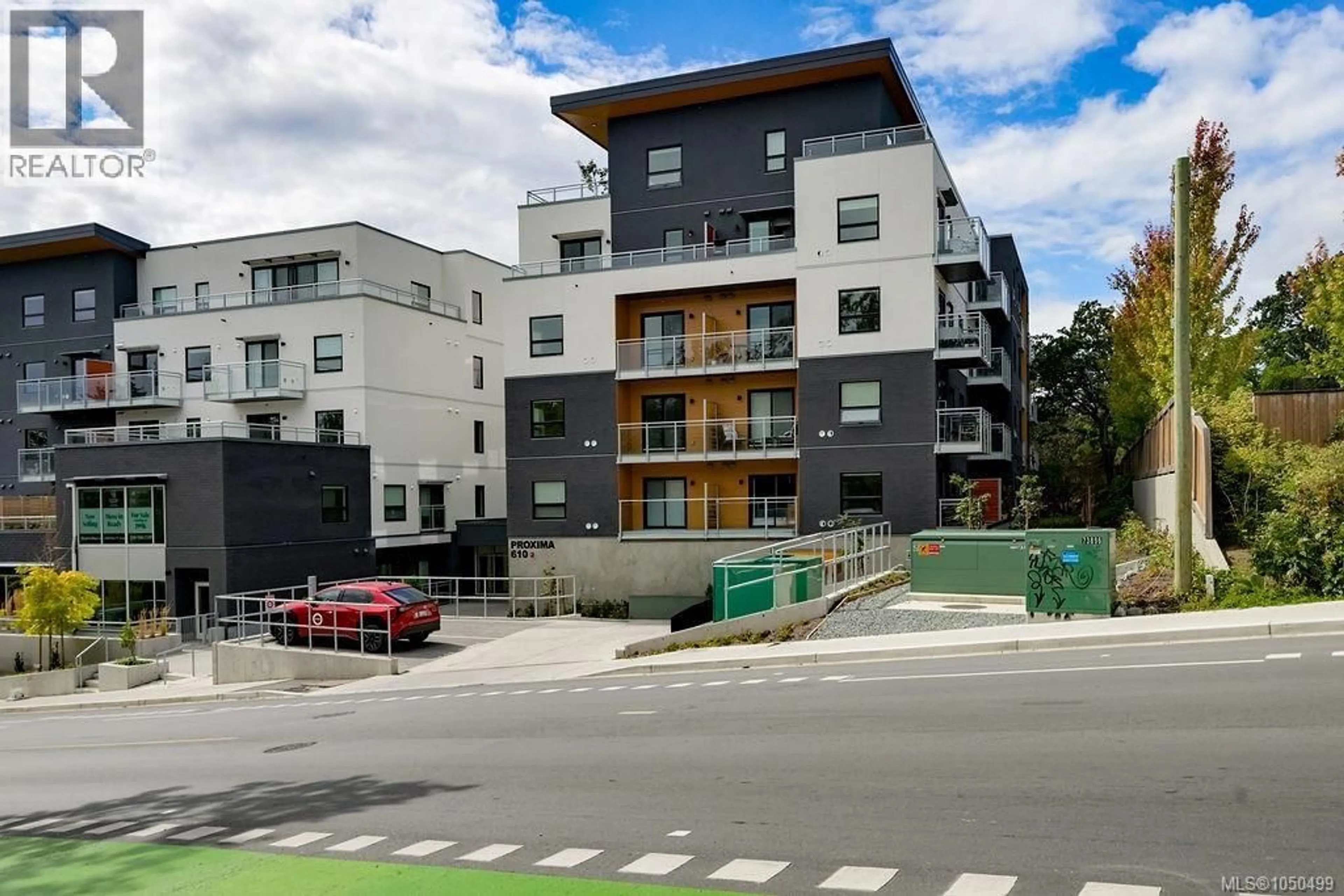 A pic from outside/outdoor area/front of a property/back of a property/a pic from drone, street for 504 - 610 LAMPSON STREET, Esquimalt British Columbia V9A0L4