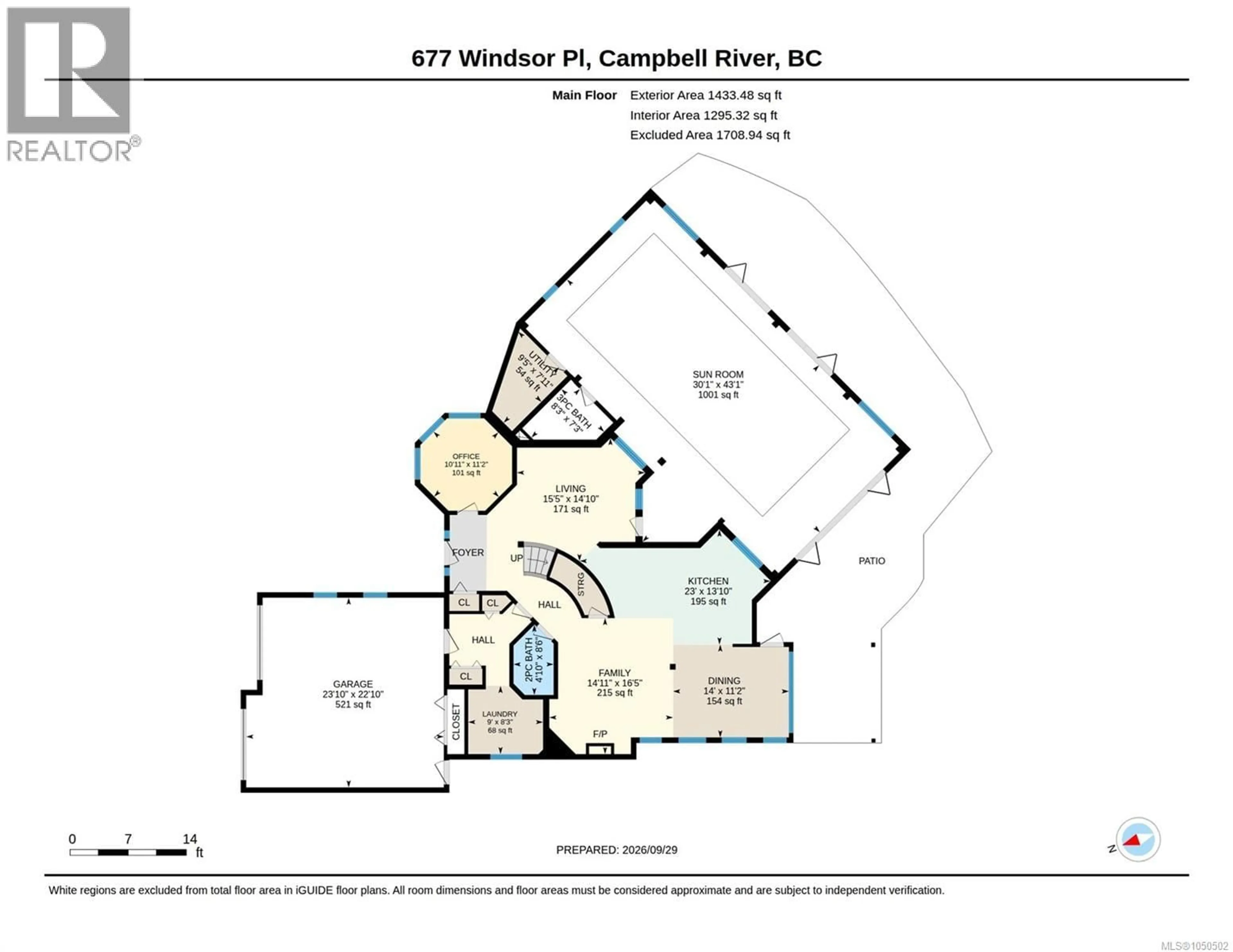 Floor plan for 677 WINDSOR PLACE, Campbell River British Columbia V9W7Y6