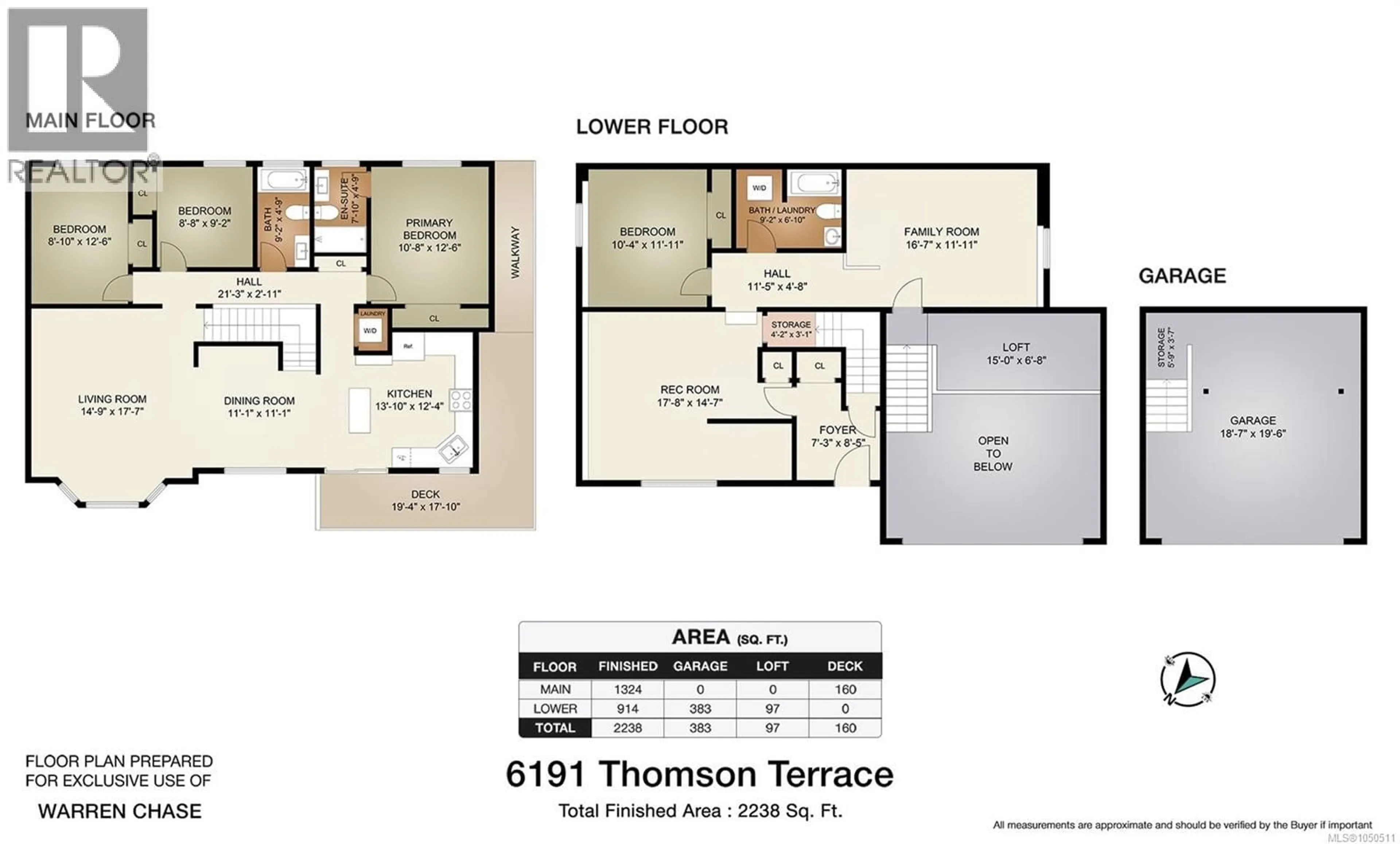 Floor plan for 6191 THOMSON TERRACE, Duncan British Columbia V9L5R1