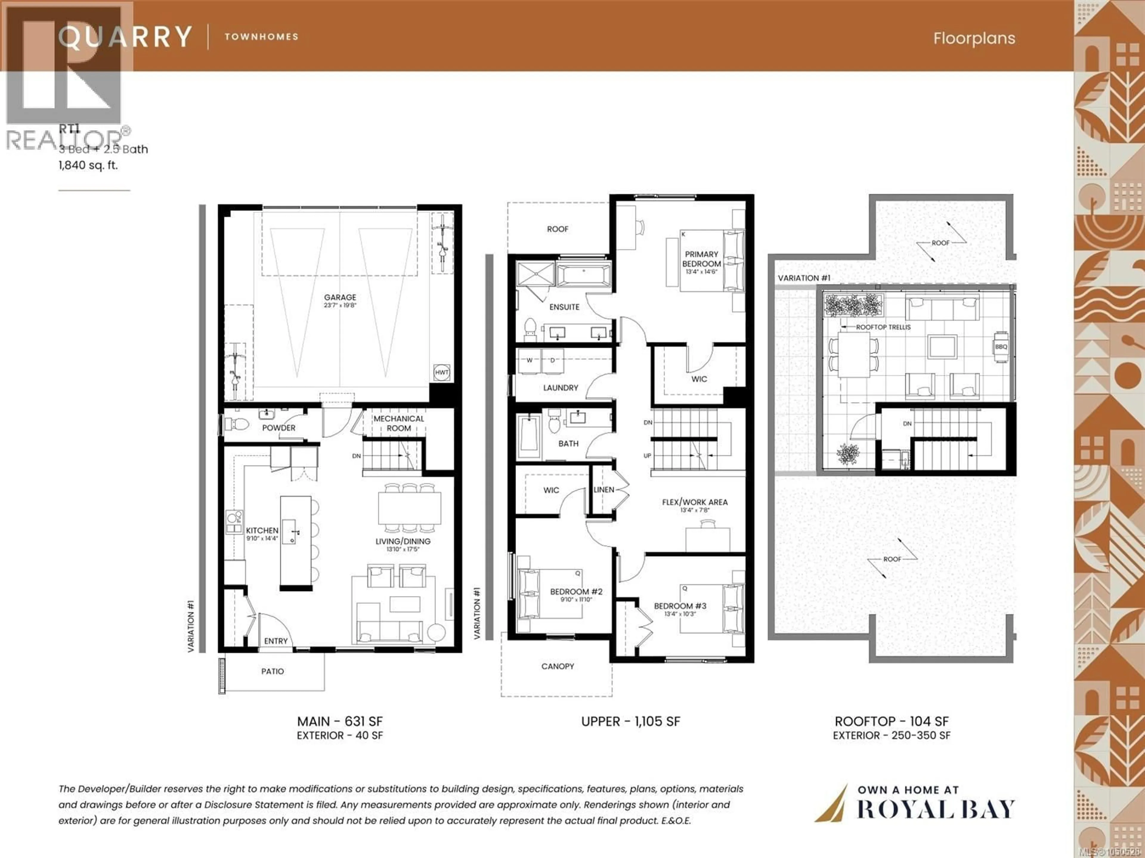 Floor plan for 43 - 3657 QUARRY STREET, Colwood British Columbia V9C0R9