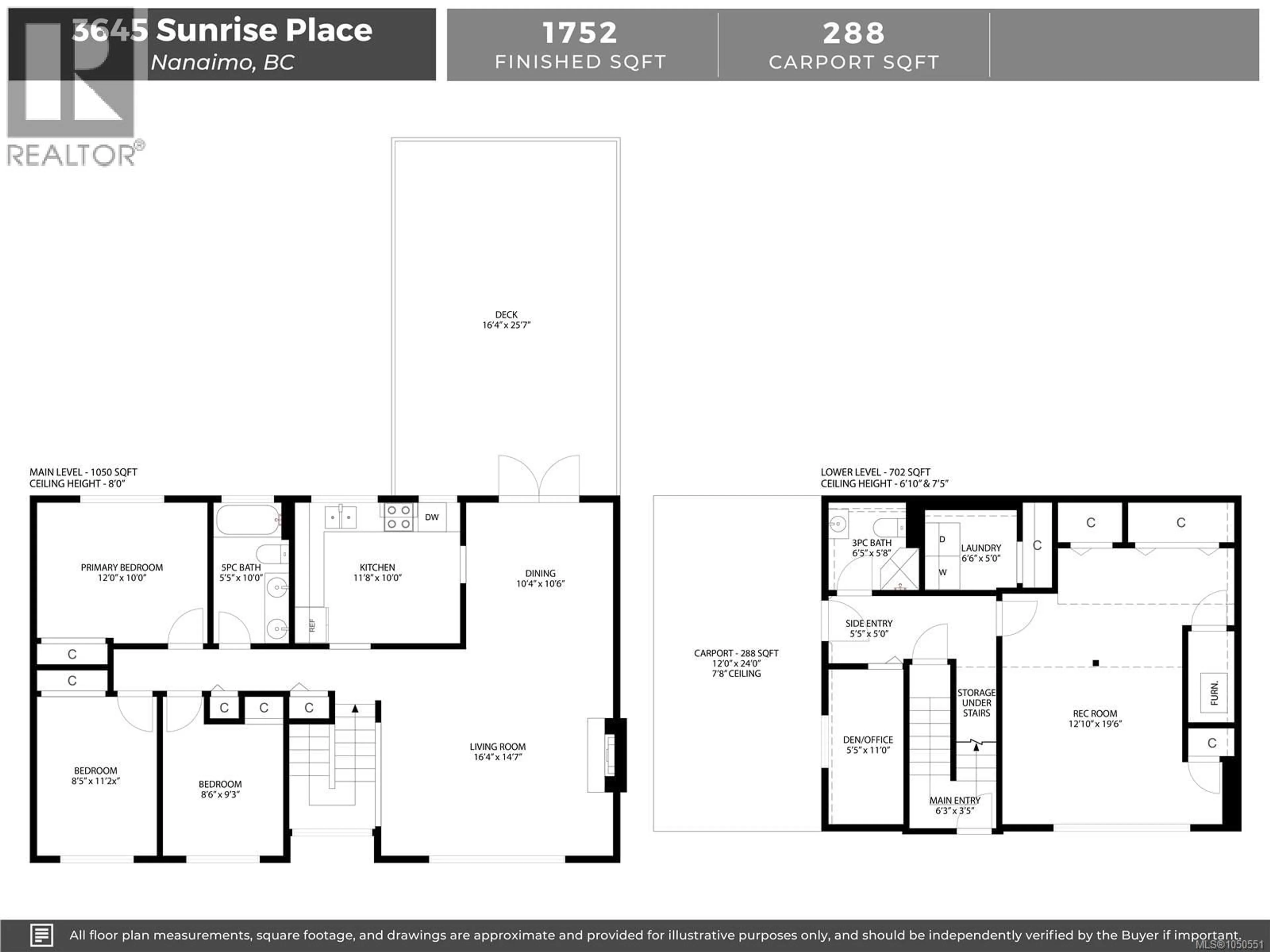 Floor plan for 3645 SUNRISE PLACE, Nanaimo British Columbia V9T2S7