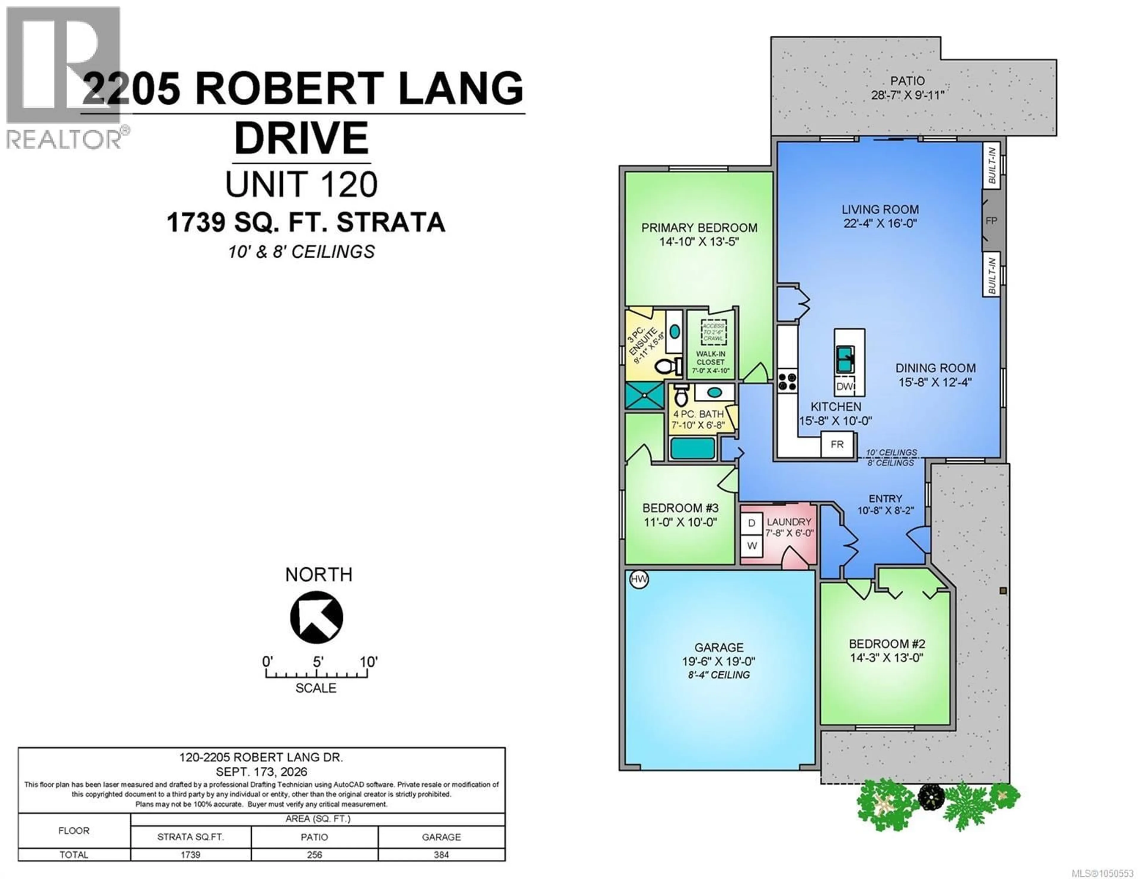 Floor plan for 120 - 2205 ROBERT LANG DRIVE, Courtenay British Columbia V9N1M4