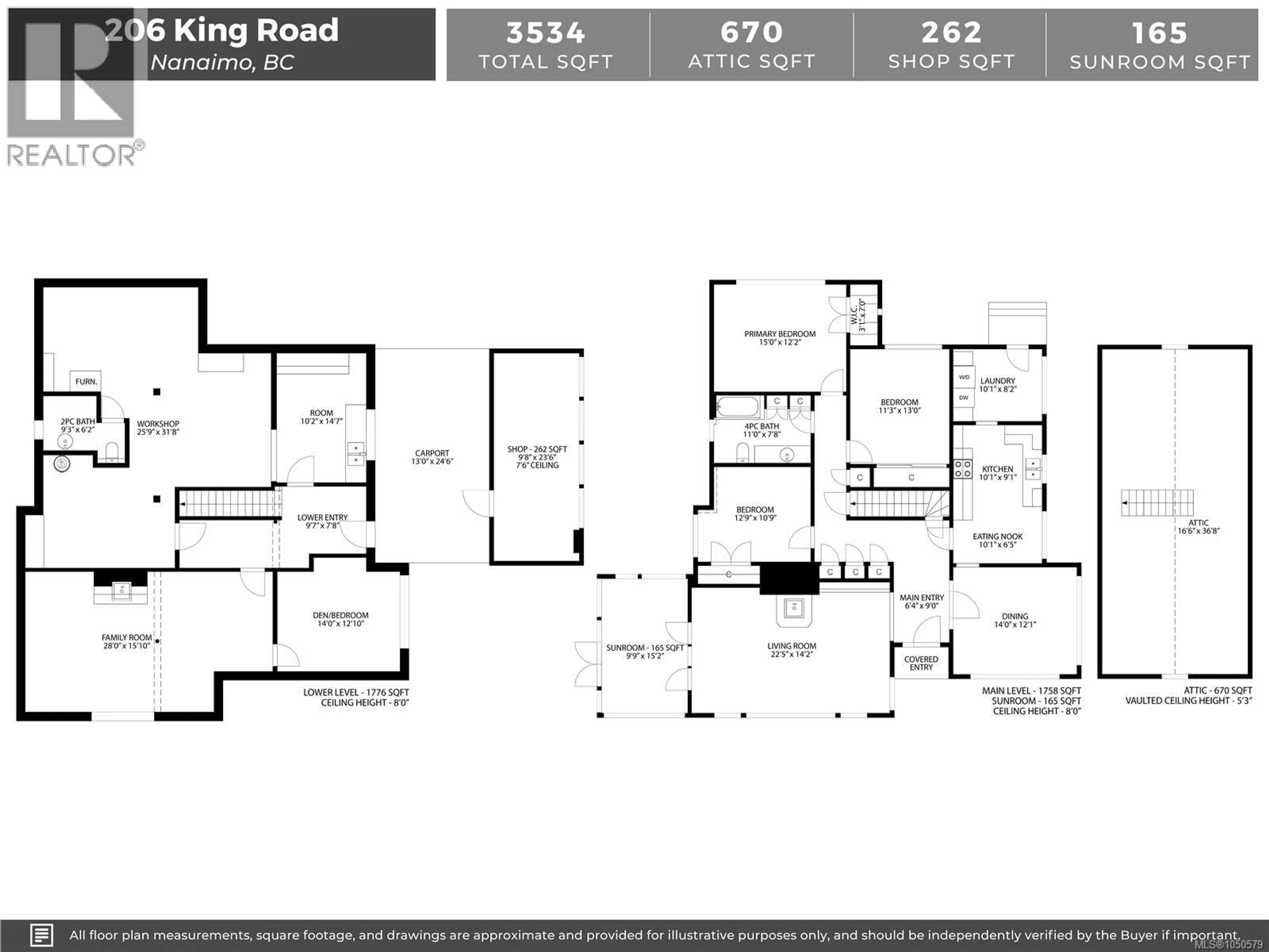 Floor plan for 206 KING ROAD, Nanaimo British Columbia V9R5Z5