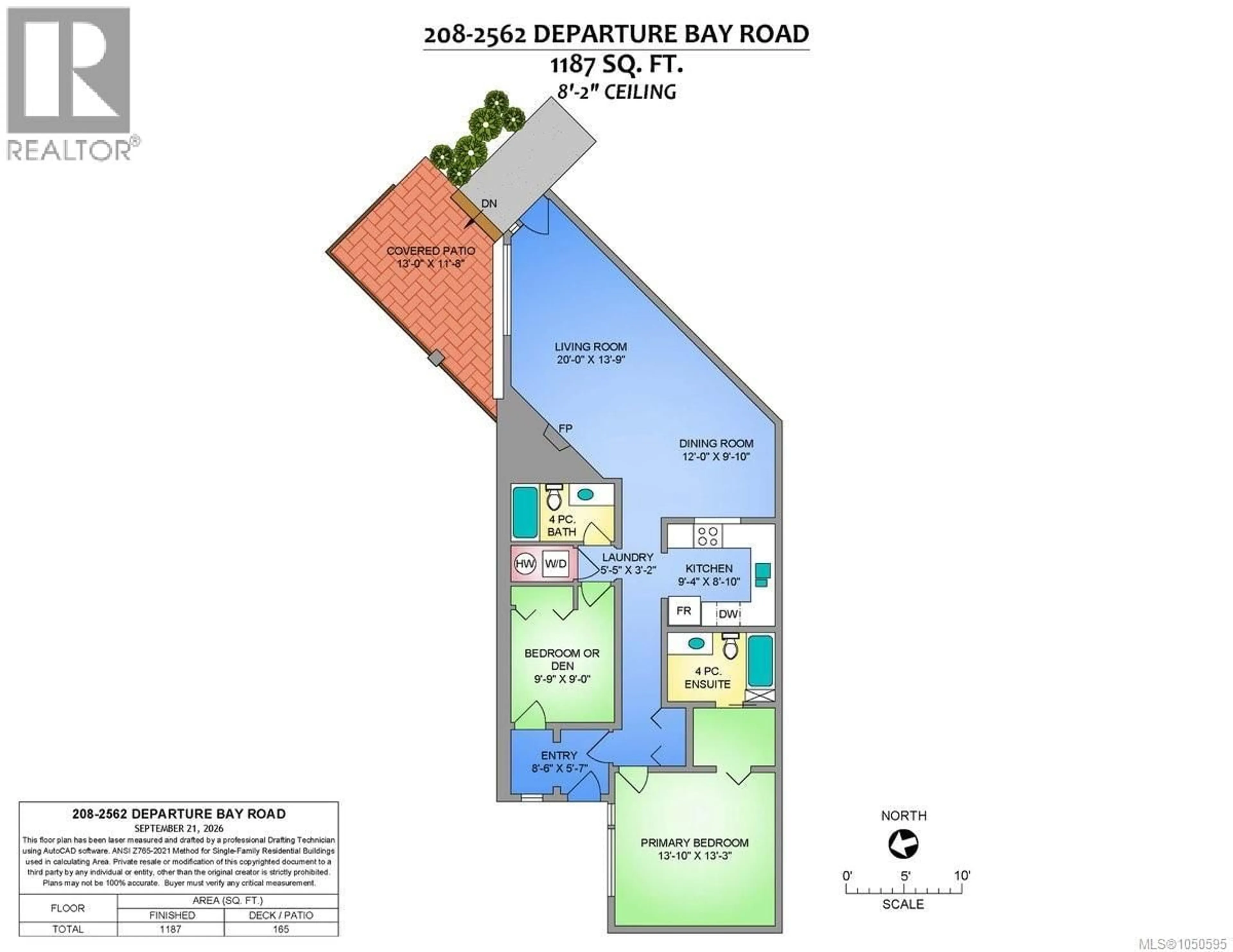 Floor plan for 208 - 2562 DEPARTURE BAY ROAD, Nanaimo British Columbia V9S5P1