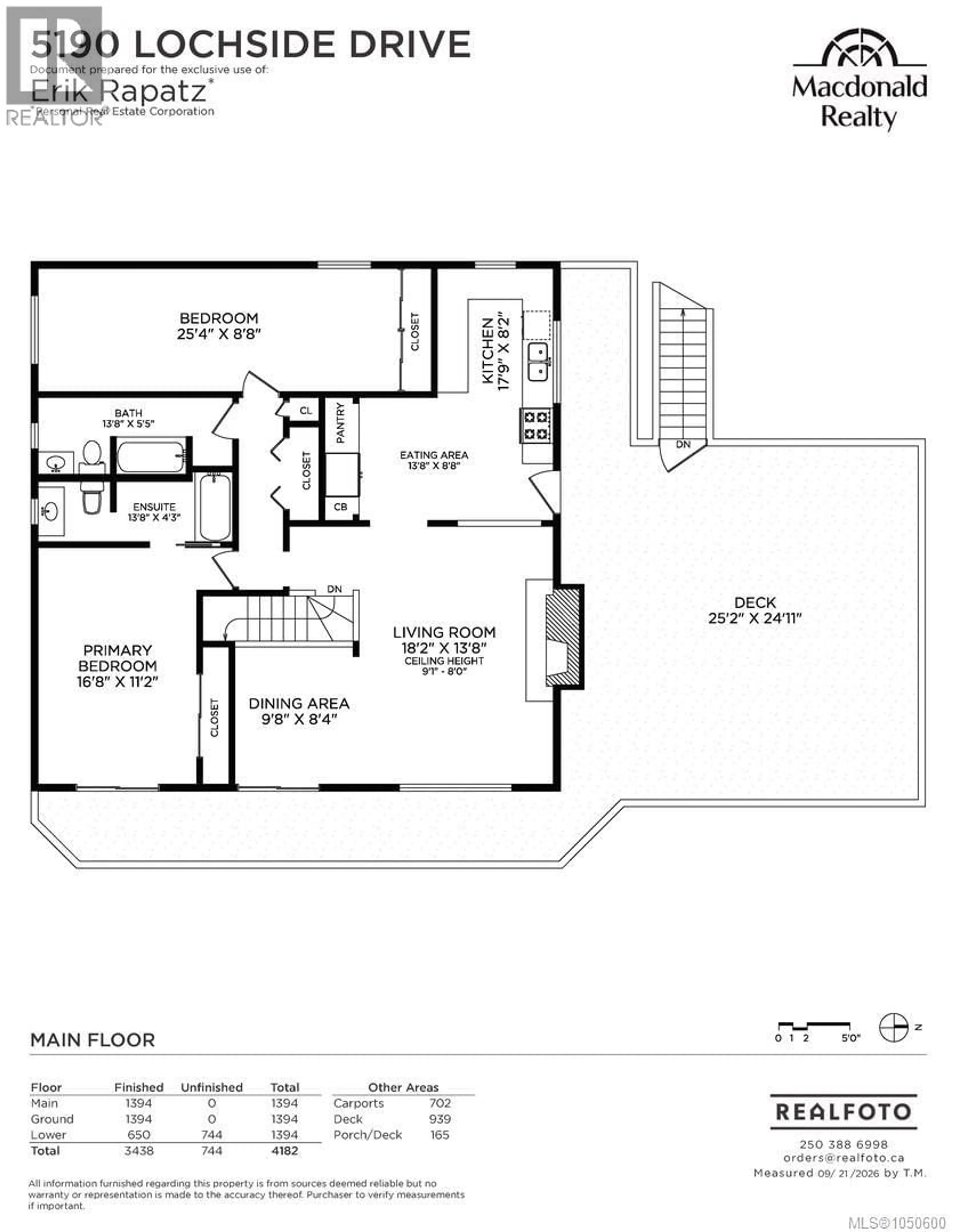 Floor plan for 5190 LOCHSIDE DRIVE, Saanich British Columbia V8Y2G3