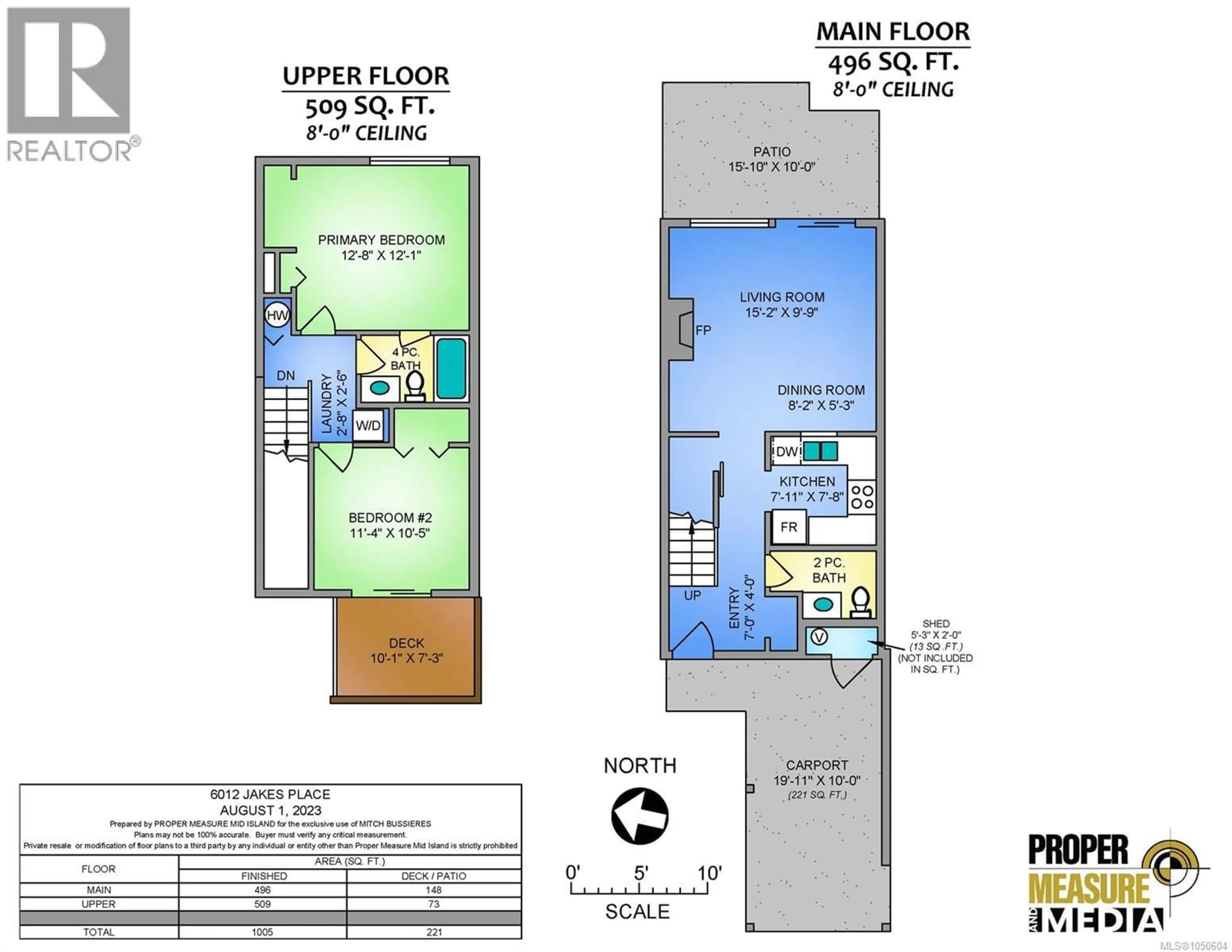 Floor plan for 6012 JAKE'S PLACE, Nanaimo British Columbia V9T6E7