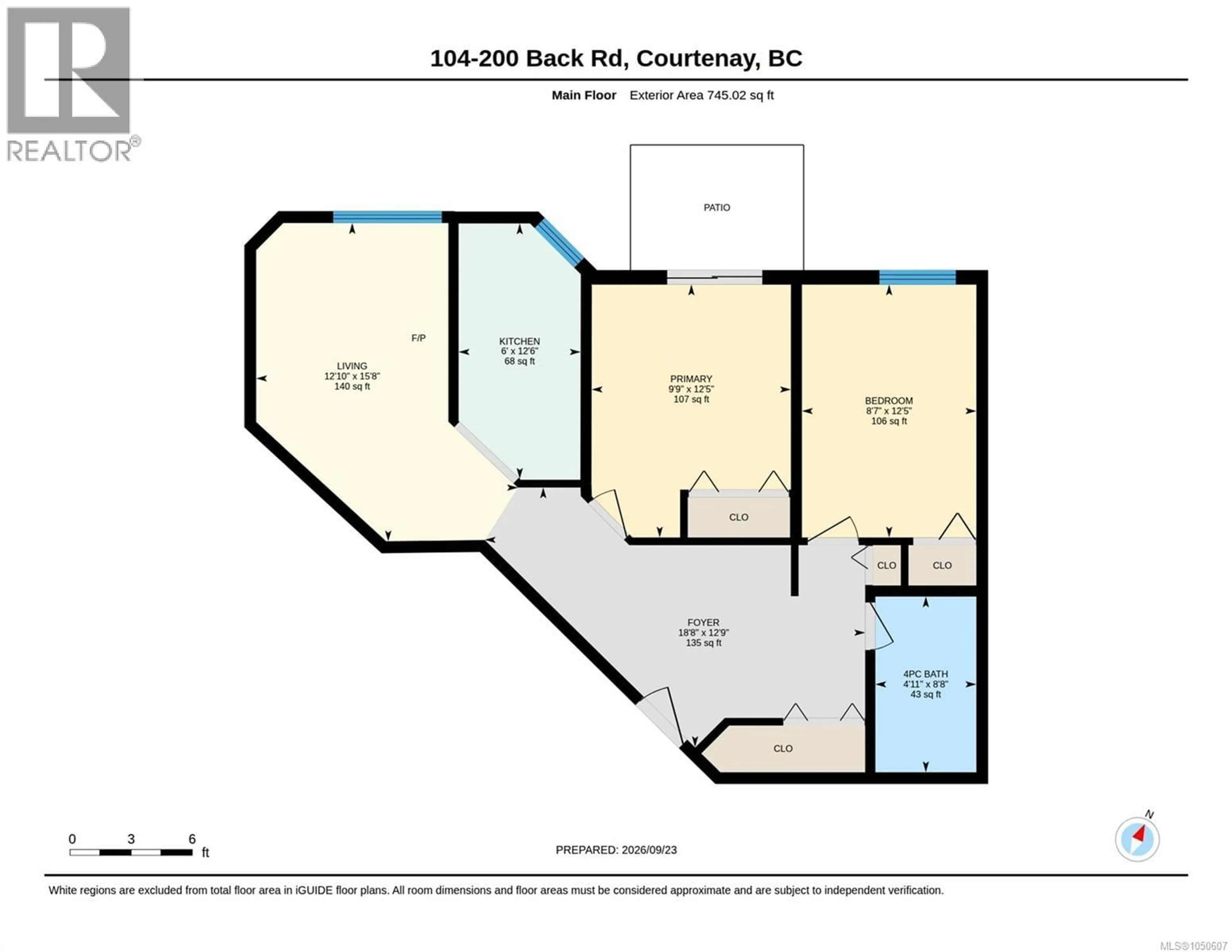 Floor plan for 104 - 200 BACK ROAD, Courtenay British Columbia V9N3W6