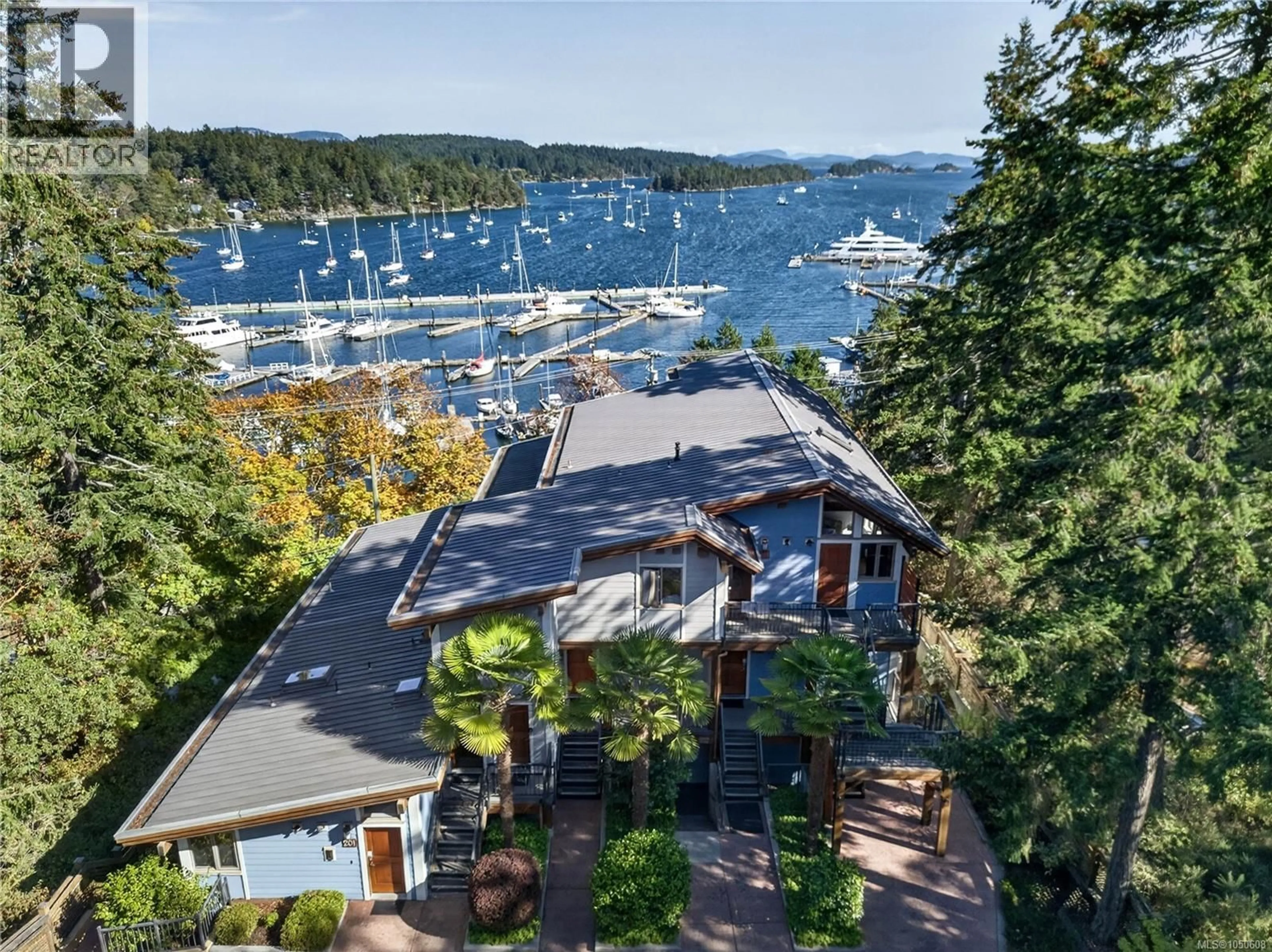 A pic from outside/outdoor area/front of a property/back of a property/a pic from drone, water/lake/river/ocean view for A-G - 118 RAINBOW ROAD, Salt Spring British Columbia V8K2R7