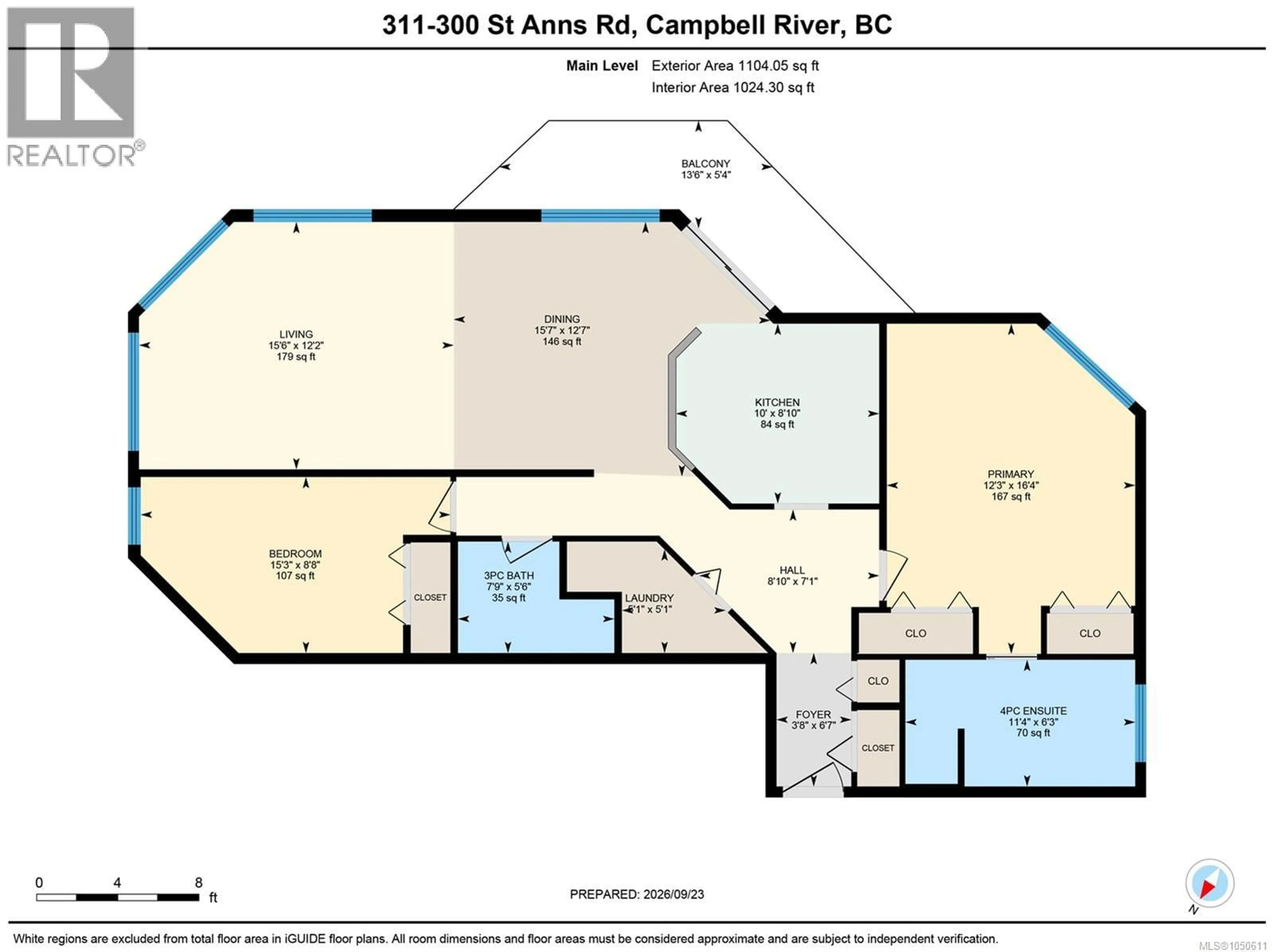 Floor plan for 311 - 300 ST. ANN'S ROAD, Campbell River British Columbia V9W4C6