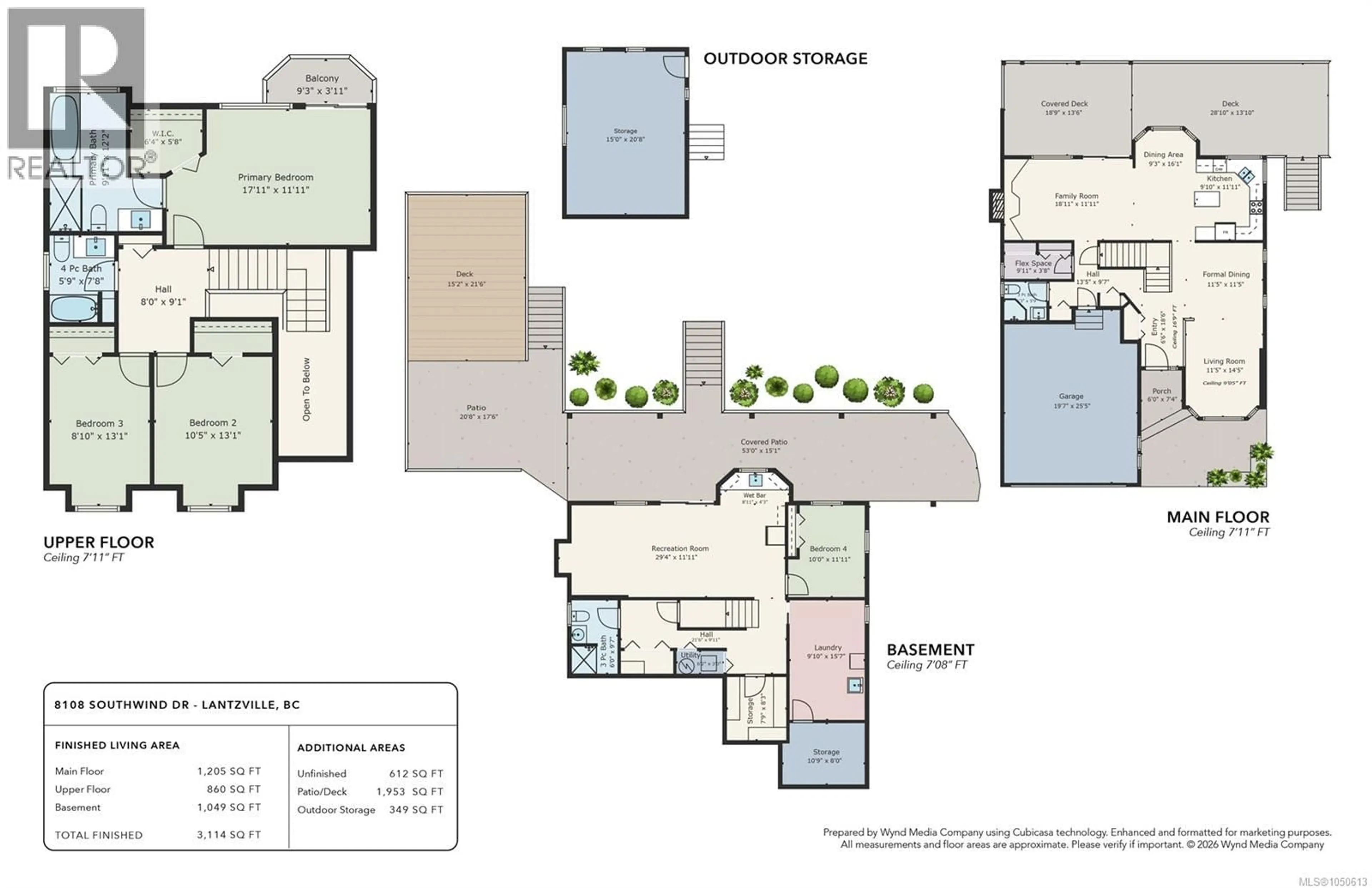 Floor plan for 8108 SOUTHWIND DRIVE, Lantzville British Columbia V0R2H0