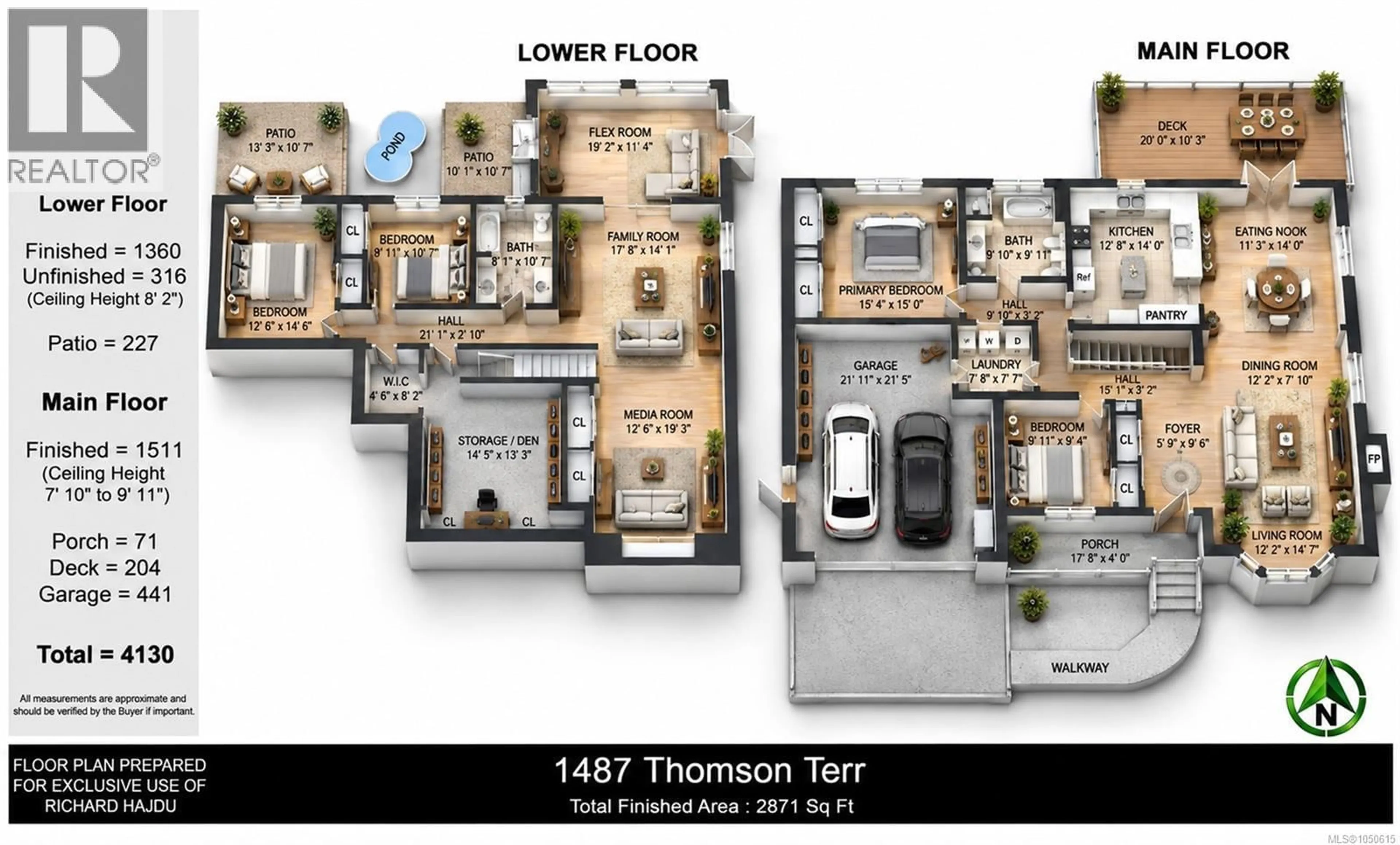 Floor plan for 1487 THOMSON TERRACE, Duncan British Columbia V9L5P9