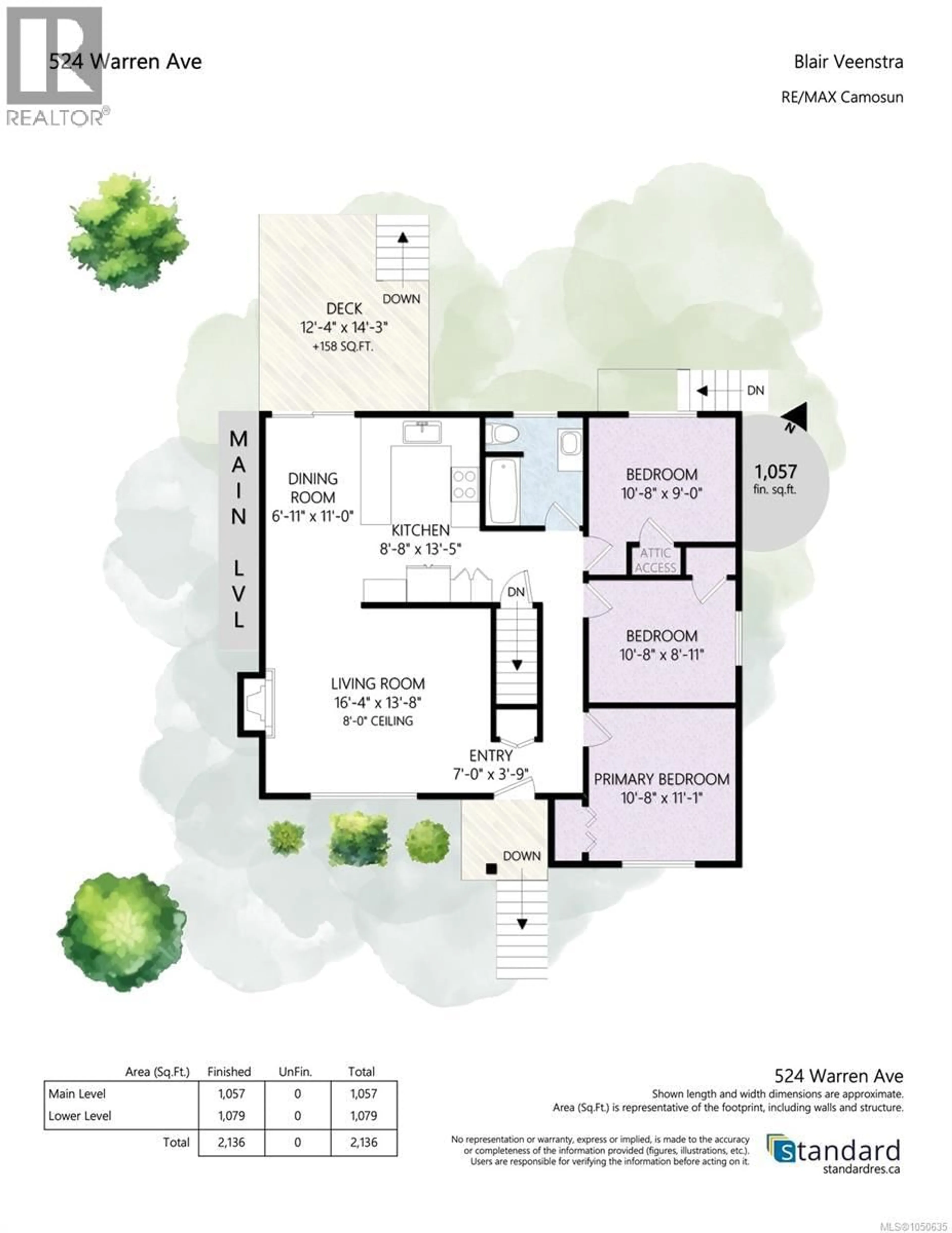 Floor plan for 524 WARREN AVENUE, Saanich British Columbia V8Z2J5