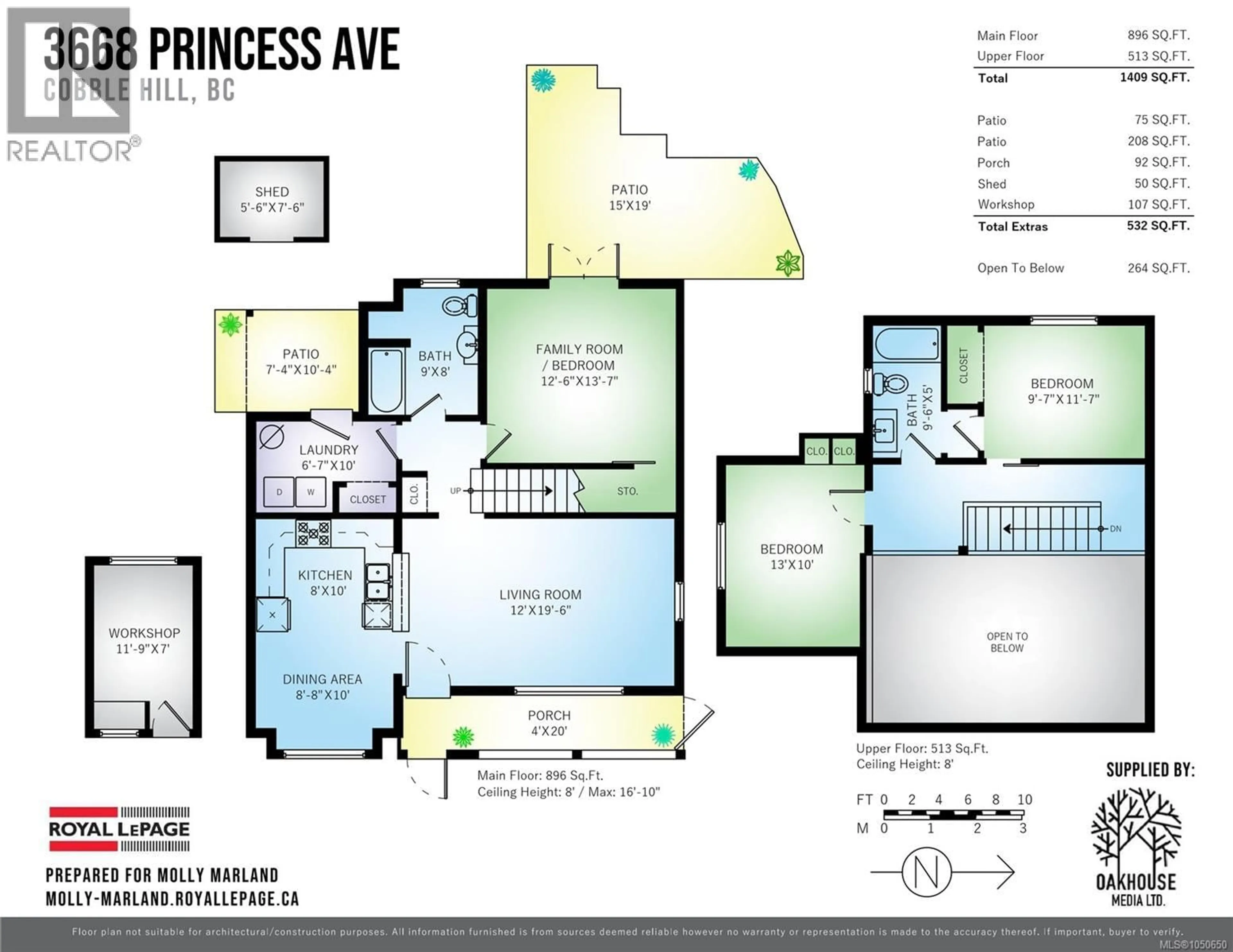 Floor plan for 3668 PRINCESS AVENUE, Cobble Hill British Columbia V0R1L3