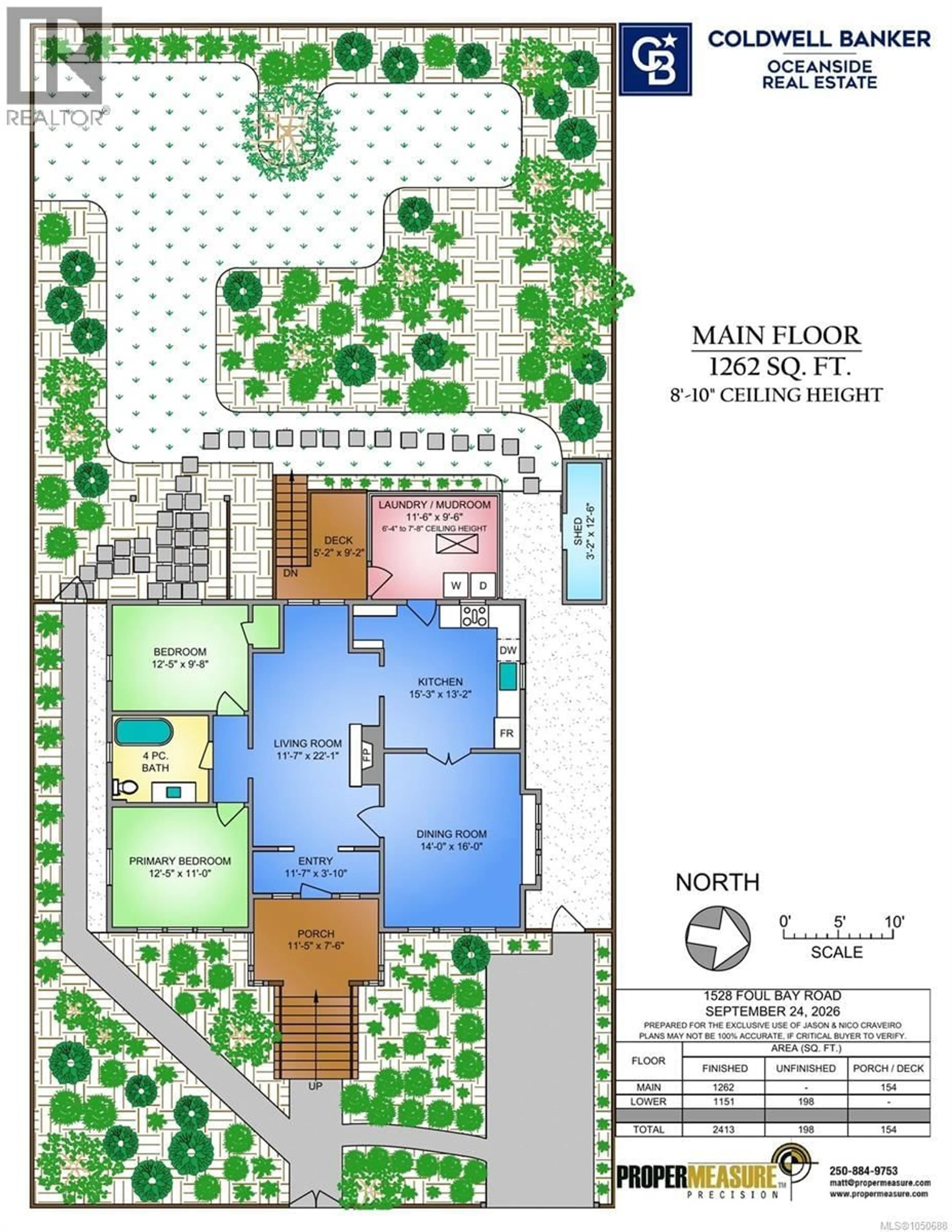 Floor plan for 1528 FOUL BAY ROAD, Victoria British Columbia V8R4Z9