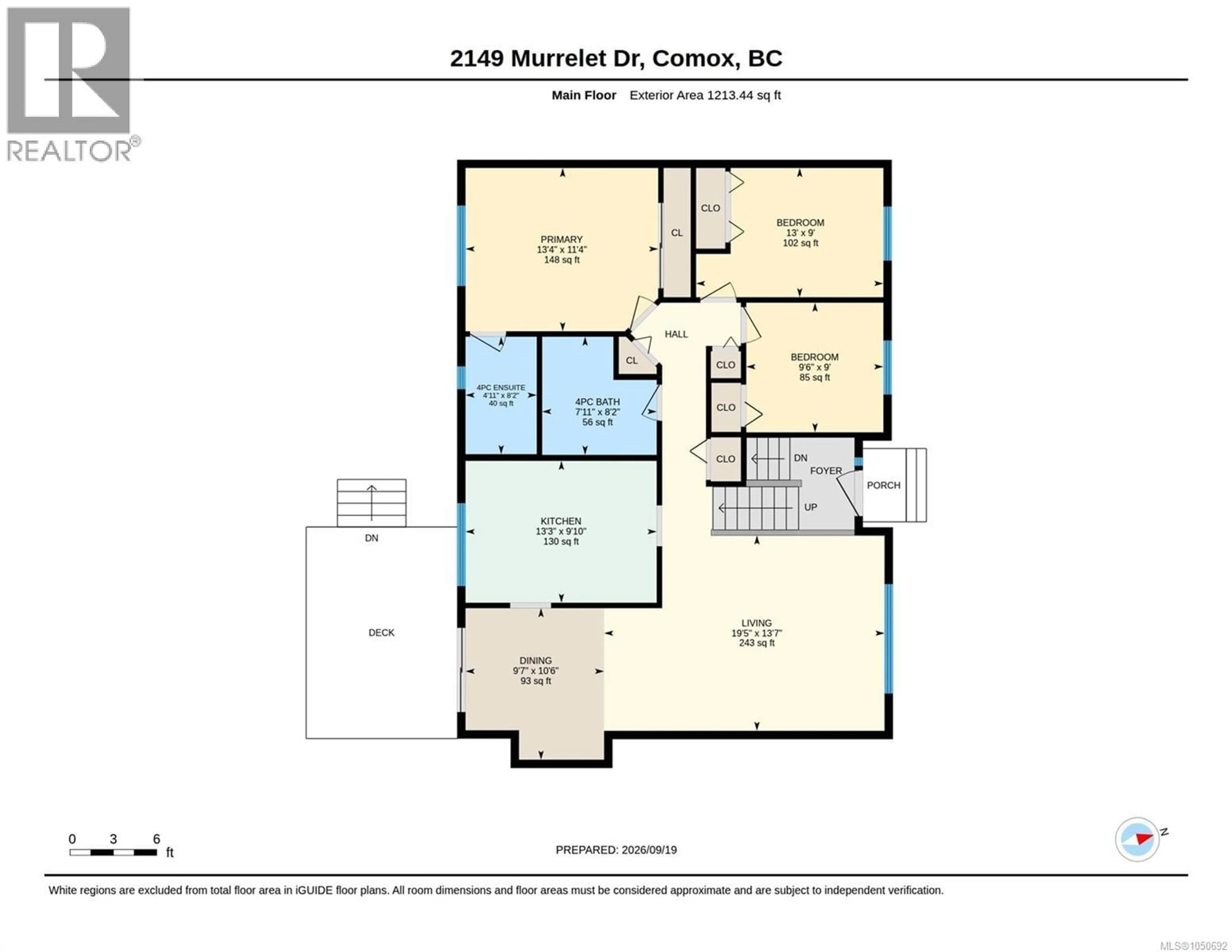 Floor plan for 2149 MURRELET DRIVE, Comox British Columbia V9M3P5