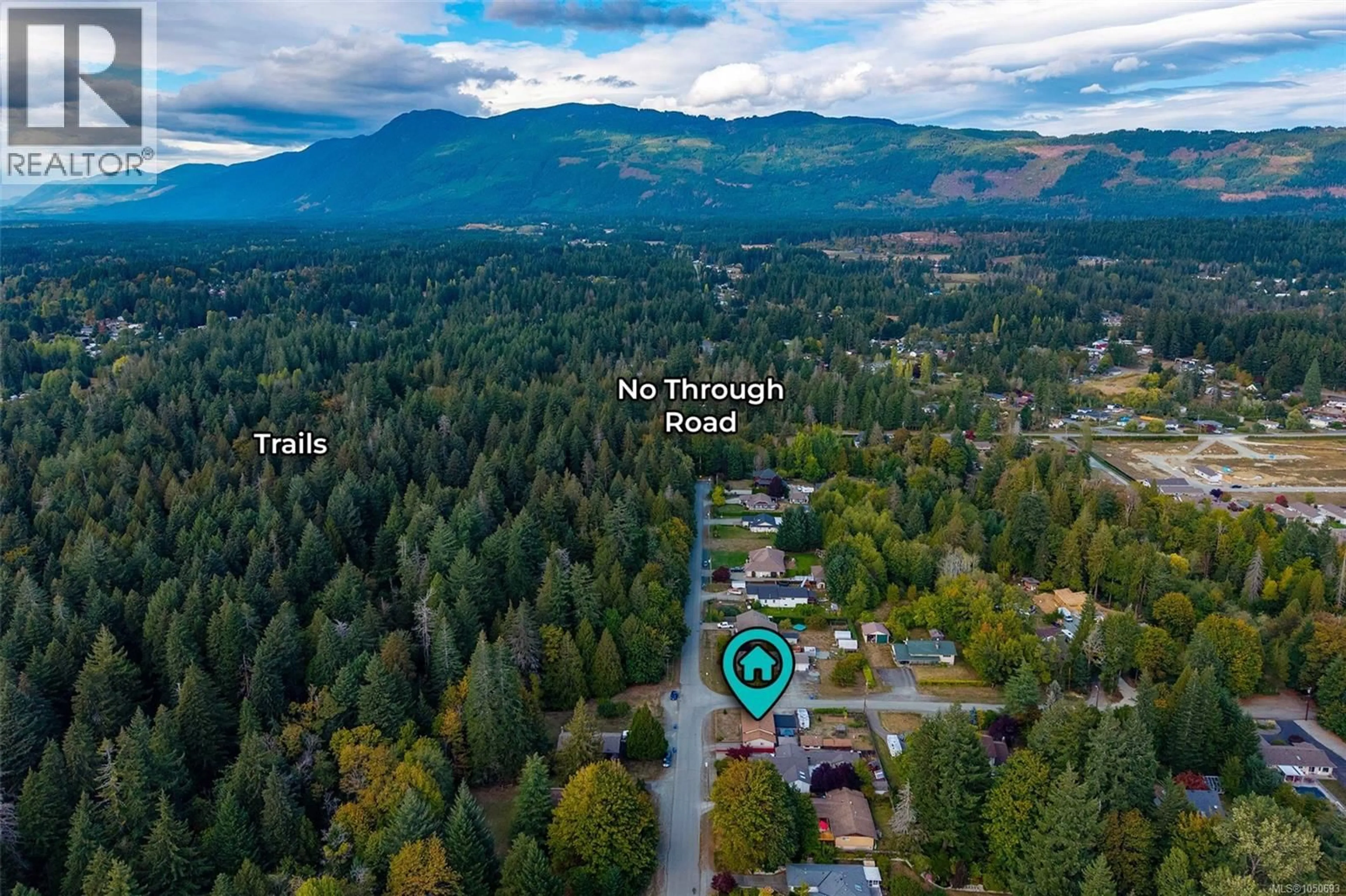 A pic from outside/outdoor area/front of a property/back of a property/a pic from drone, forest/trees view for 5397 GOLDEN STREET, Port Alberni British Columbia V9Y7J6