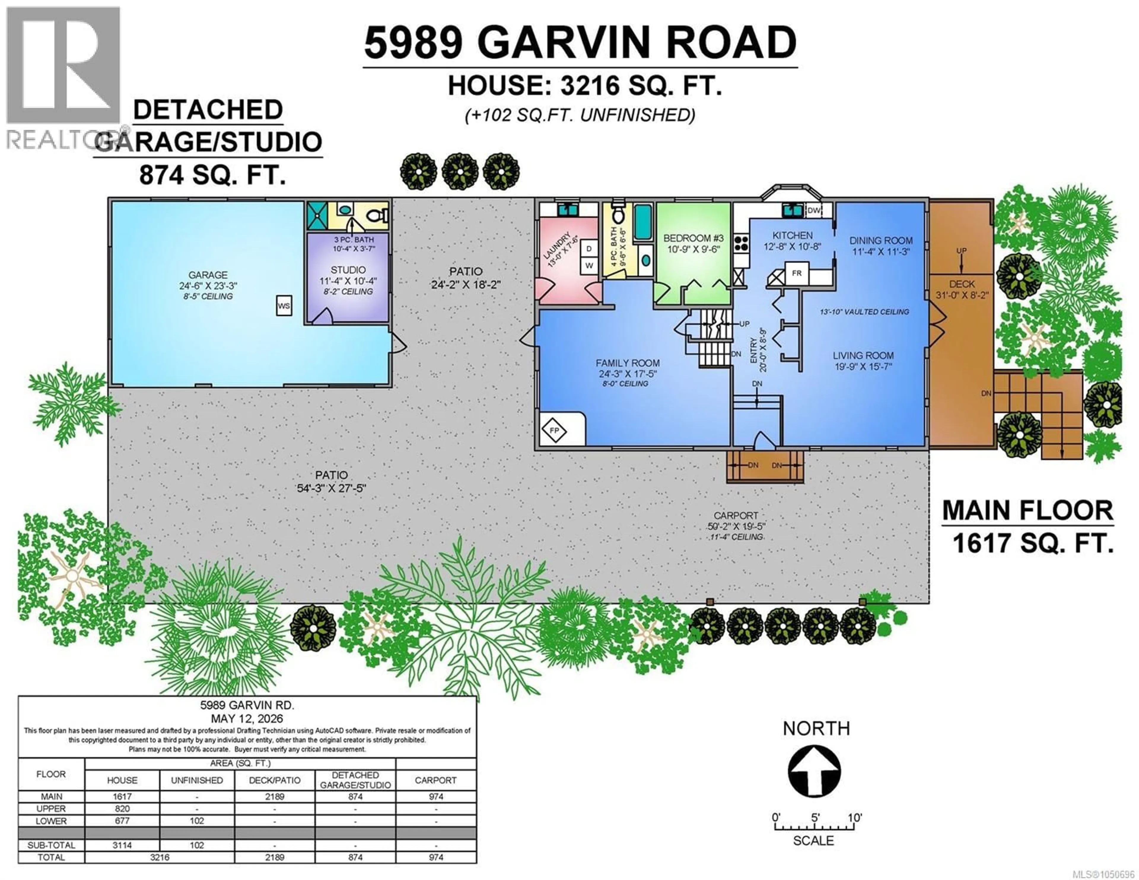 Floor plan for 5989 GARVIN ROAD, Union Bay British Columbia V0R3B0