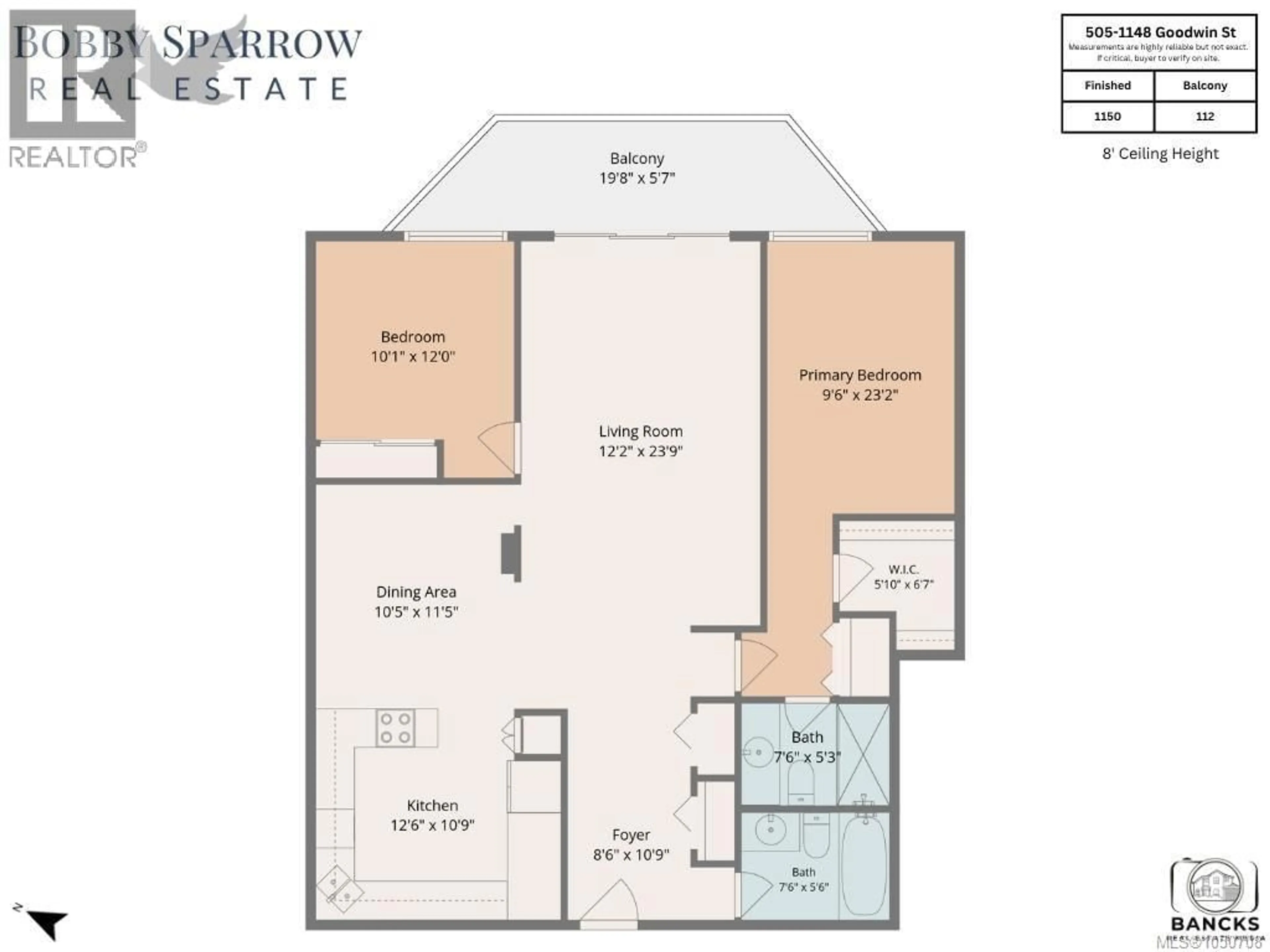 Floor plan for 505 - 1148 GOODWIN STREET, Oak Bay British Columbia V8S5H2