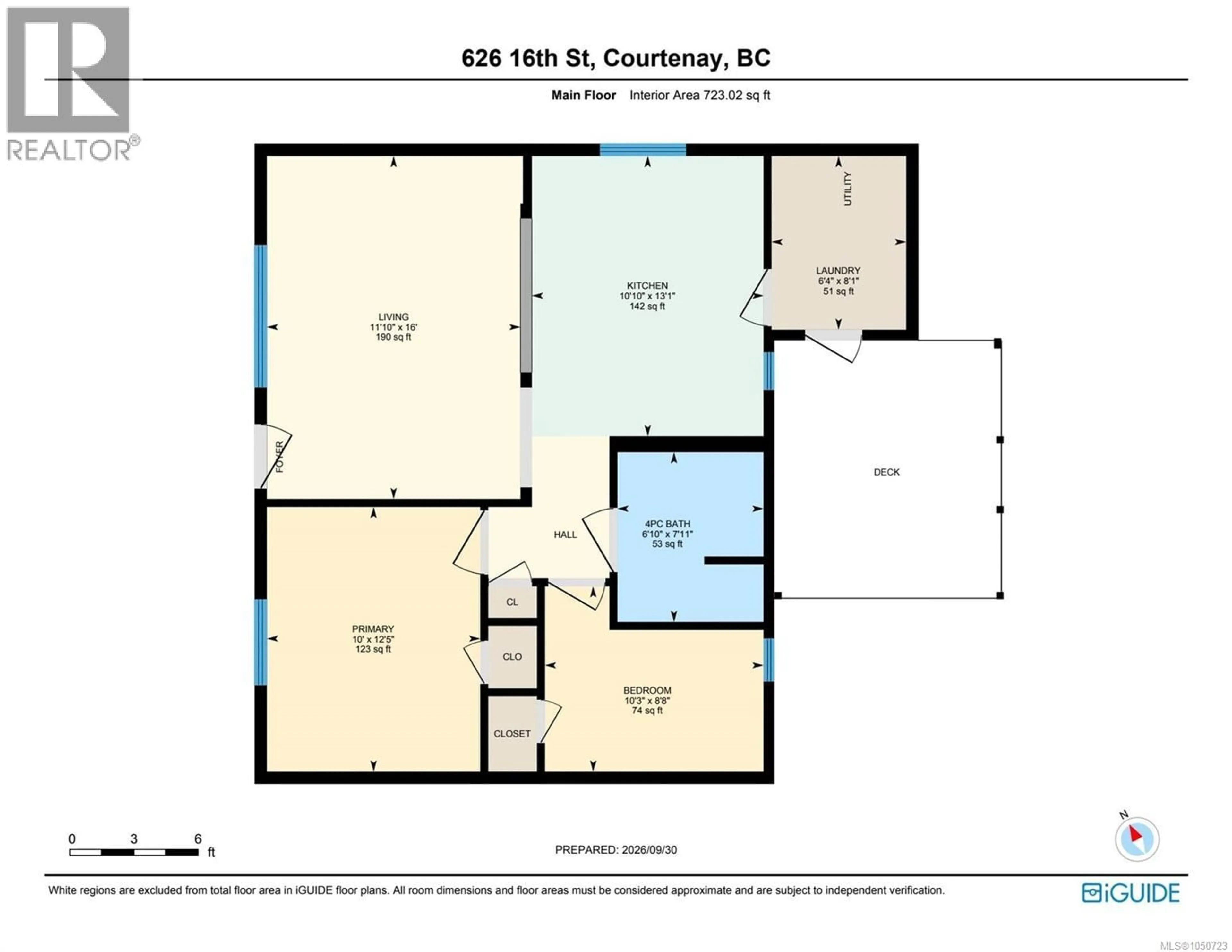 Floor plan for 626 16TH STREET, Courtenay British Columbia V9N1X7