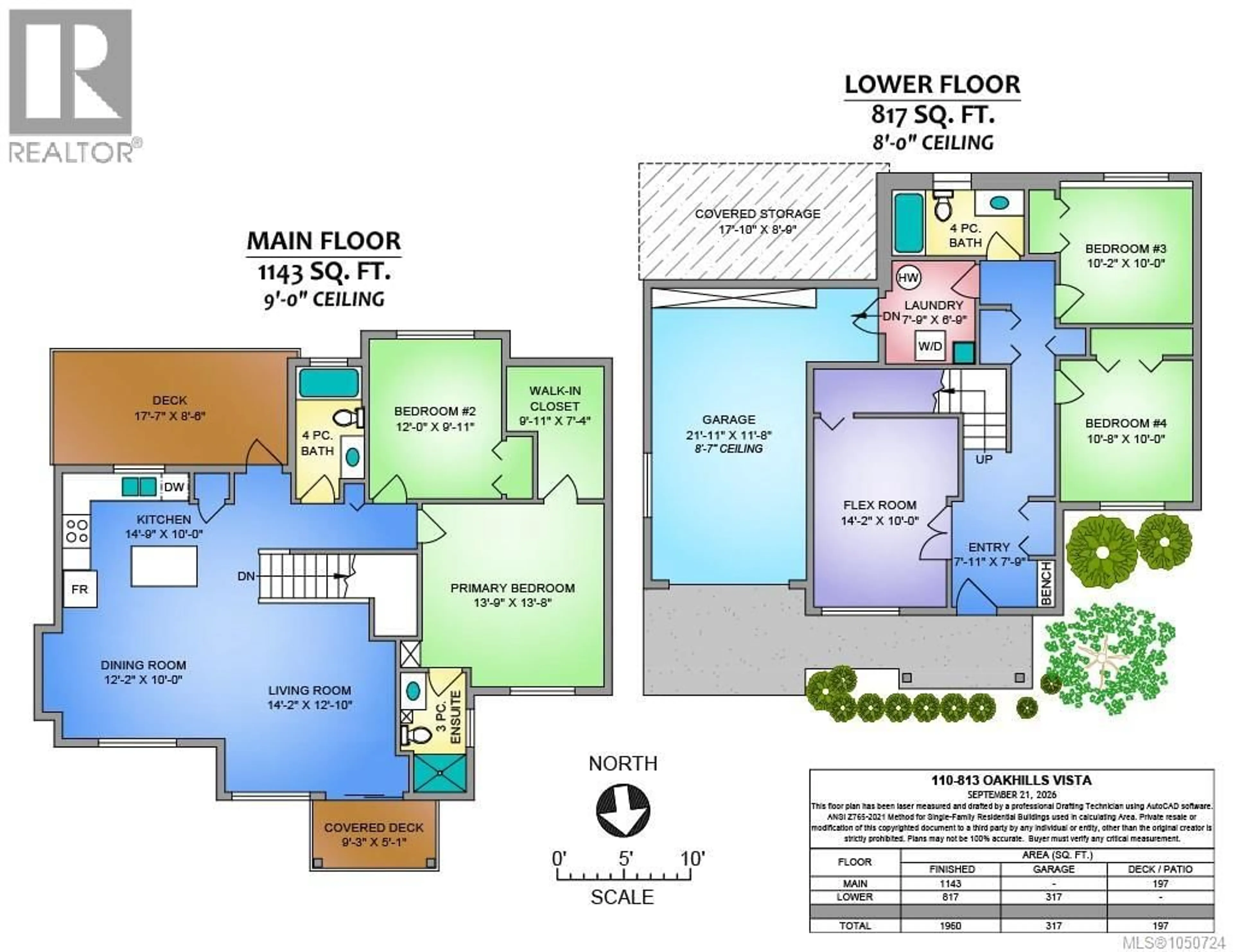 Floor plan for 110 - 813 OAKHILLS VISTA, Nanaimo British Columbia V9R0A3
