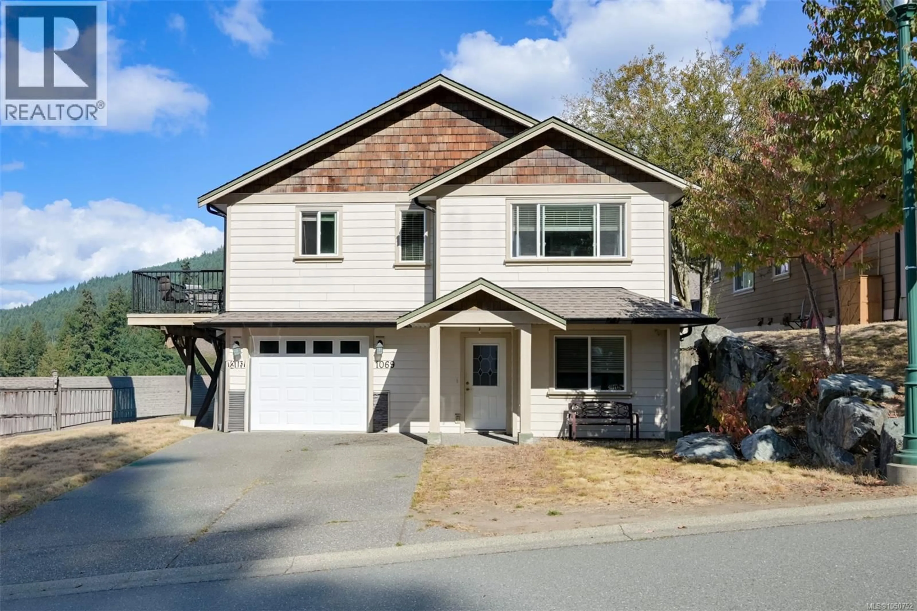Home with vinyl exterior material, street for 1069 FITZGERALD ROAD, Shawnigan Lake British Columbia V8H2H8