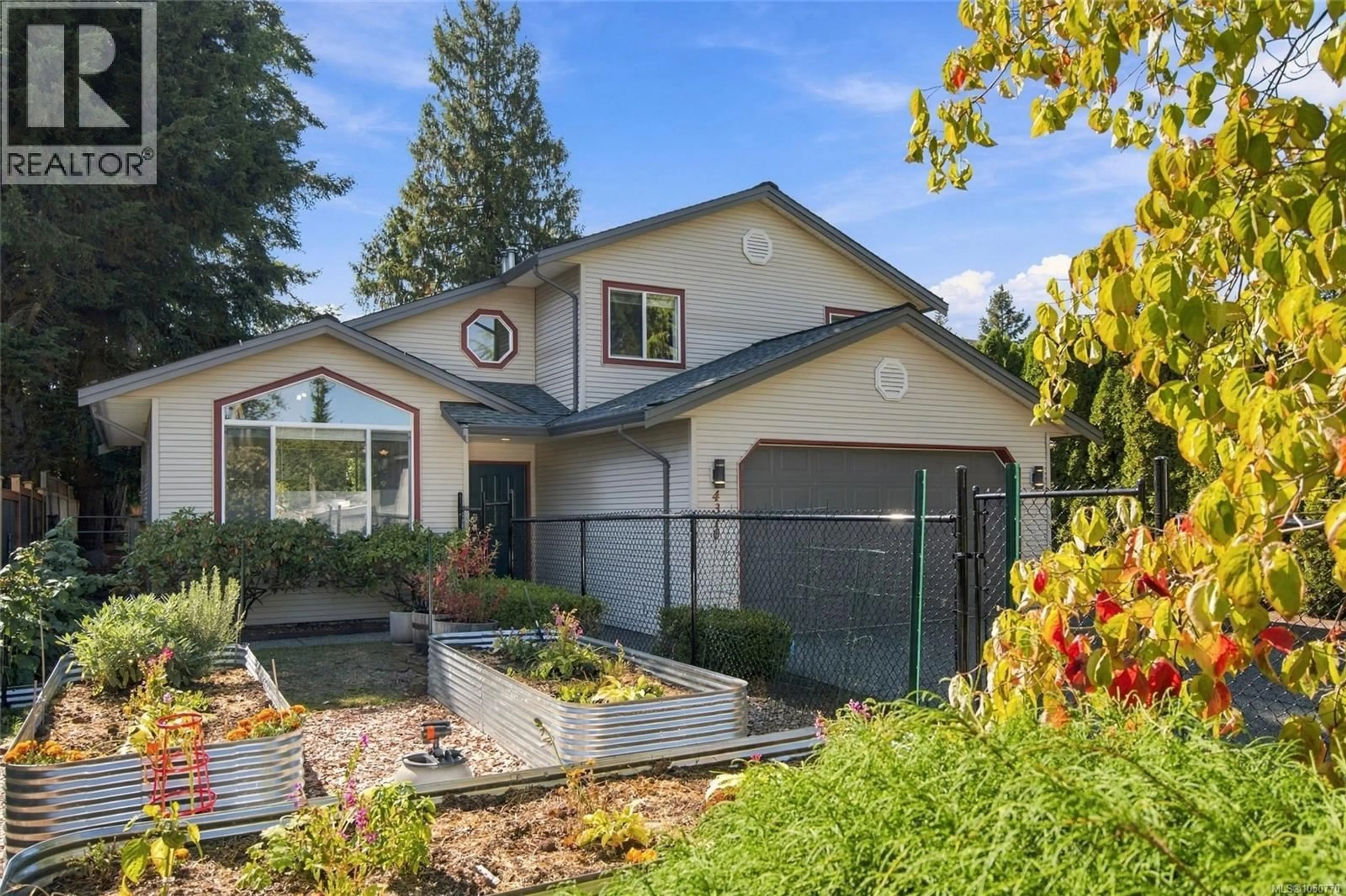 Home with vinyl exterior material, street for 4310 ASHBURY PLACE, Nanaimo British Columbia V9T5S3