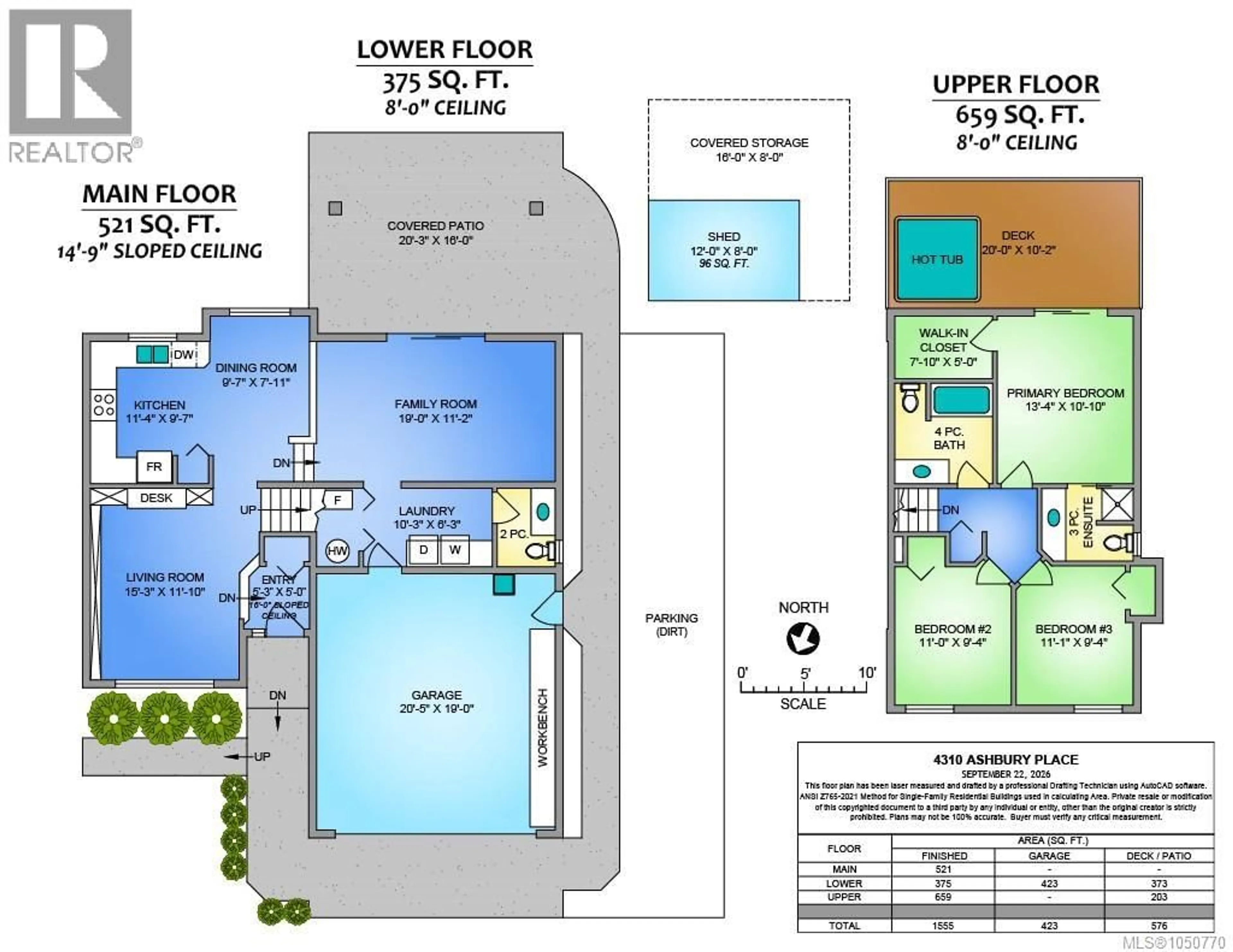 Floor plan for 4310 ASHBURY PLACE, Nanaimo British Columbia V9T5S3