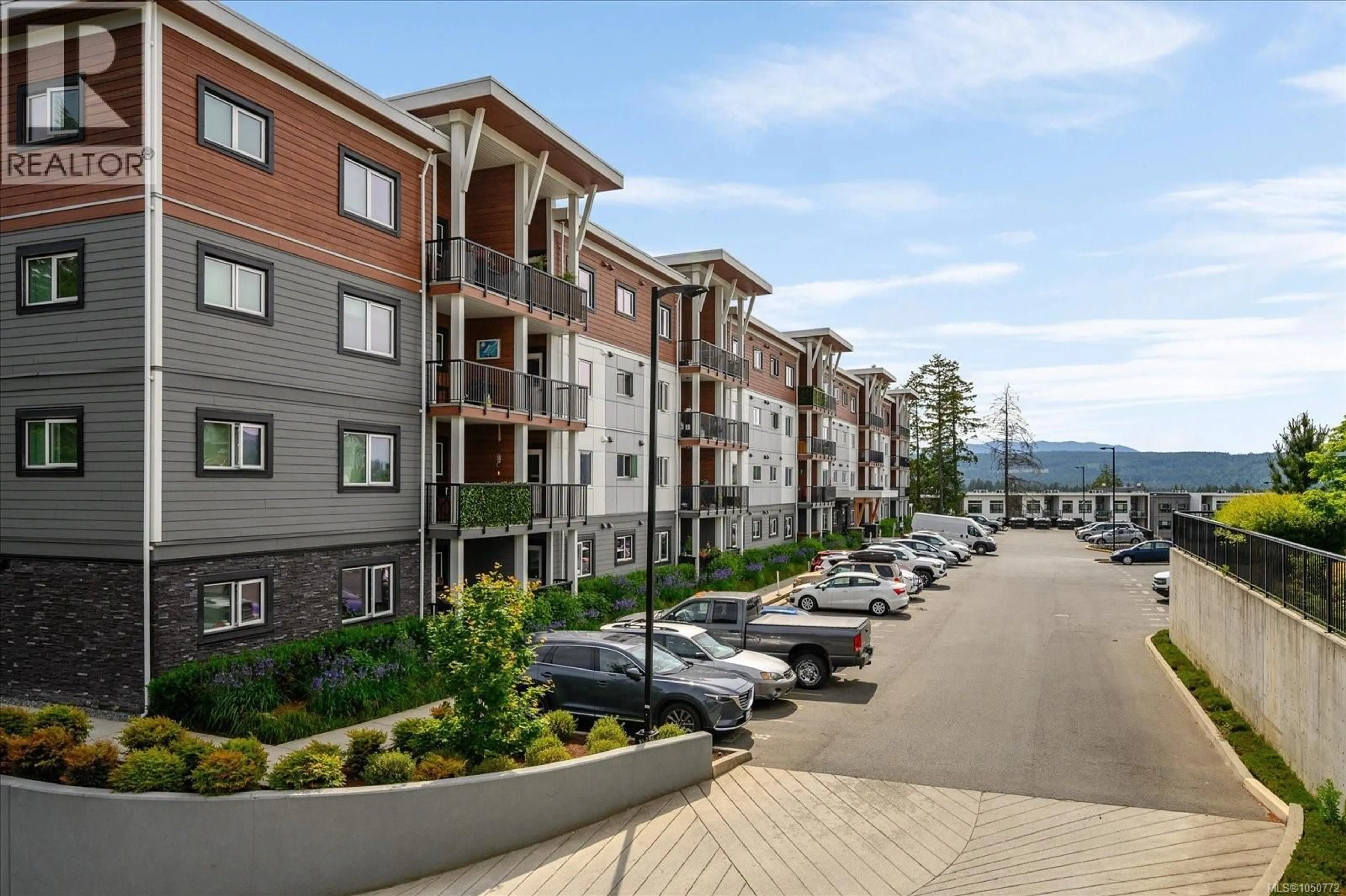 A pic from outside/outdoor area/front of a property/back of a property/a pic from drone, mountain view for 419 - 4830 CEDAR RIDGE PLACE, Nanaimo British Columbia V9T0M8