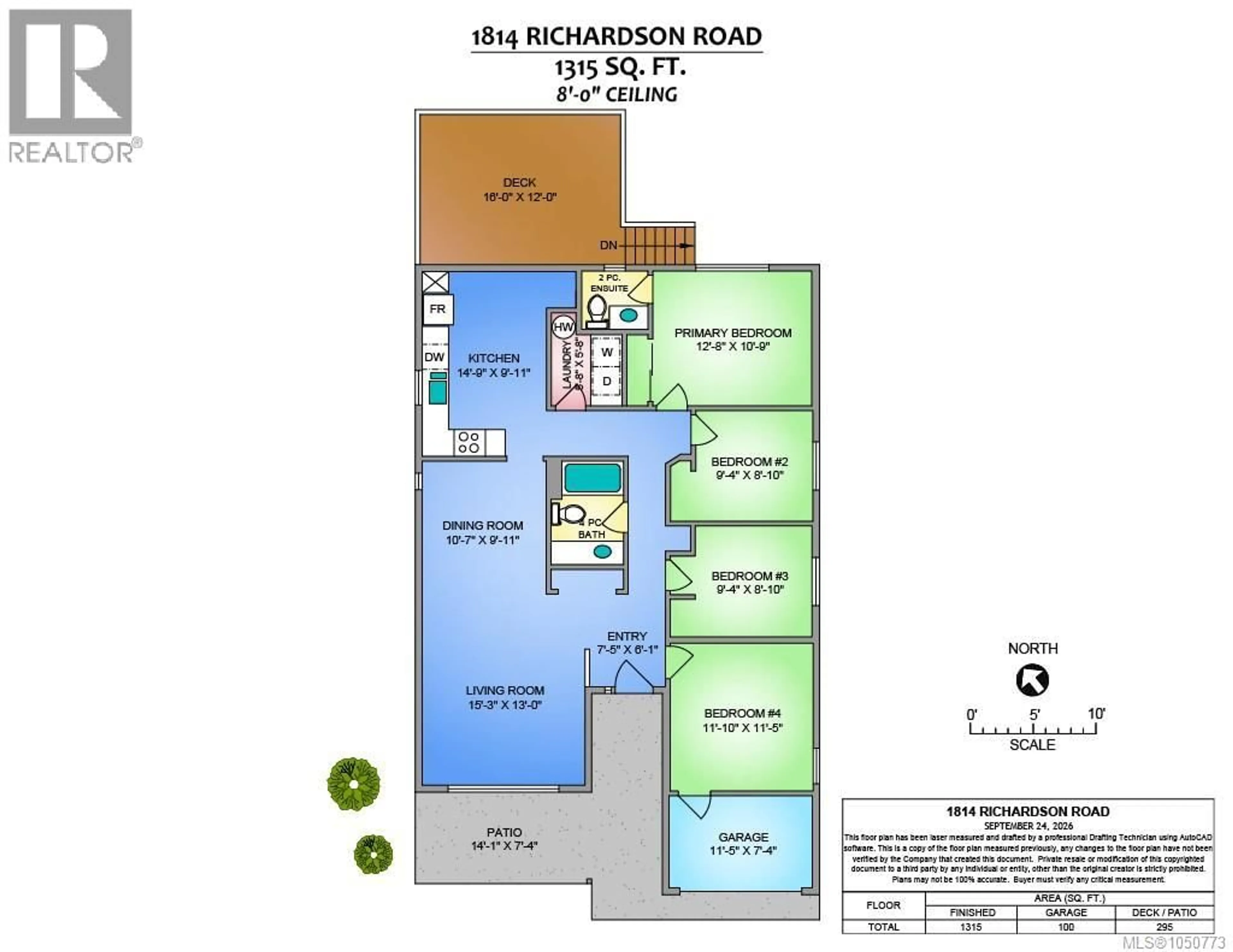 Floor plan for 1814 RICHARDSON ROAD, Nanaimo British Columbia V9X1C5