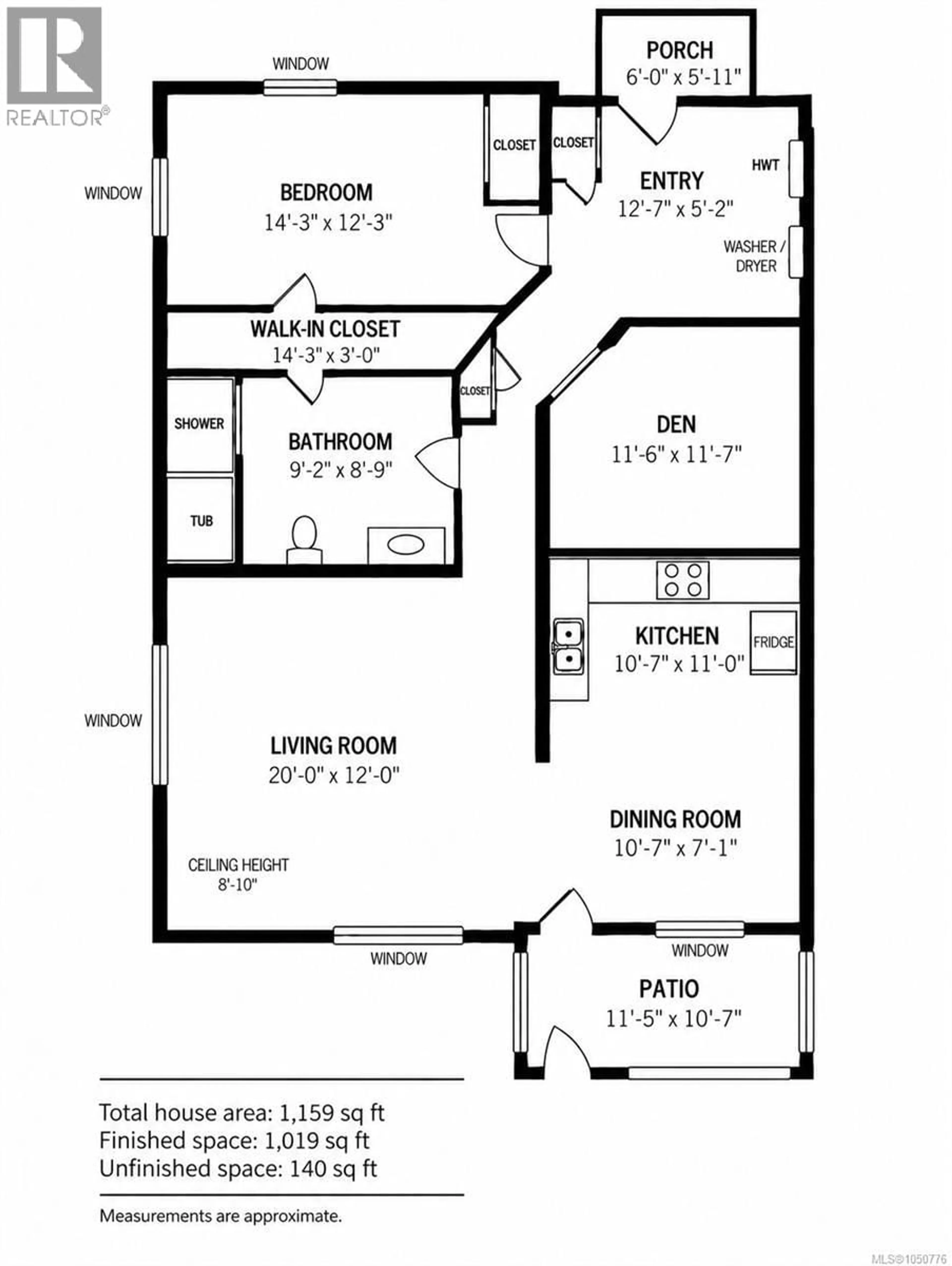 Floor plan for 107 - 791 STATION AVENUE, Langford British Columbia V9B0E6