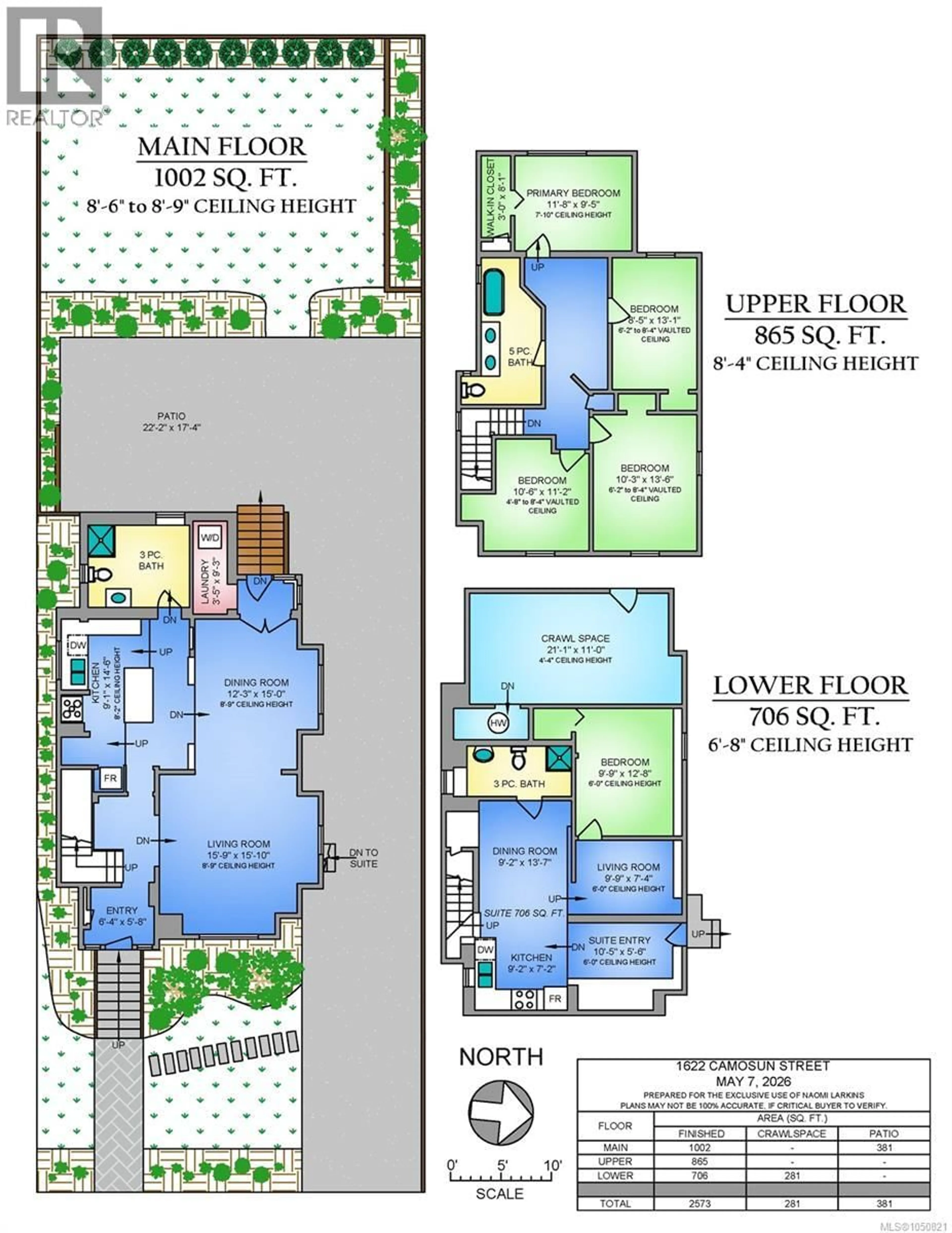 Floor plan for 1622 CAMOSUN STREET, Victoria British Columbia V8T3E6